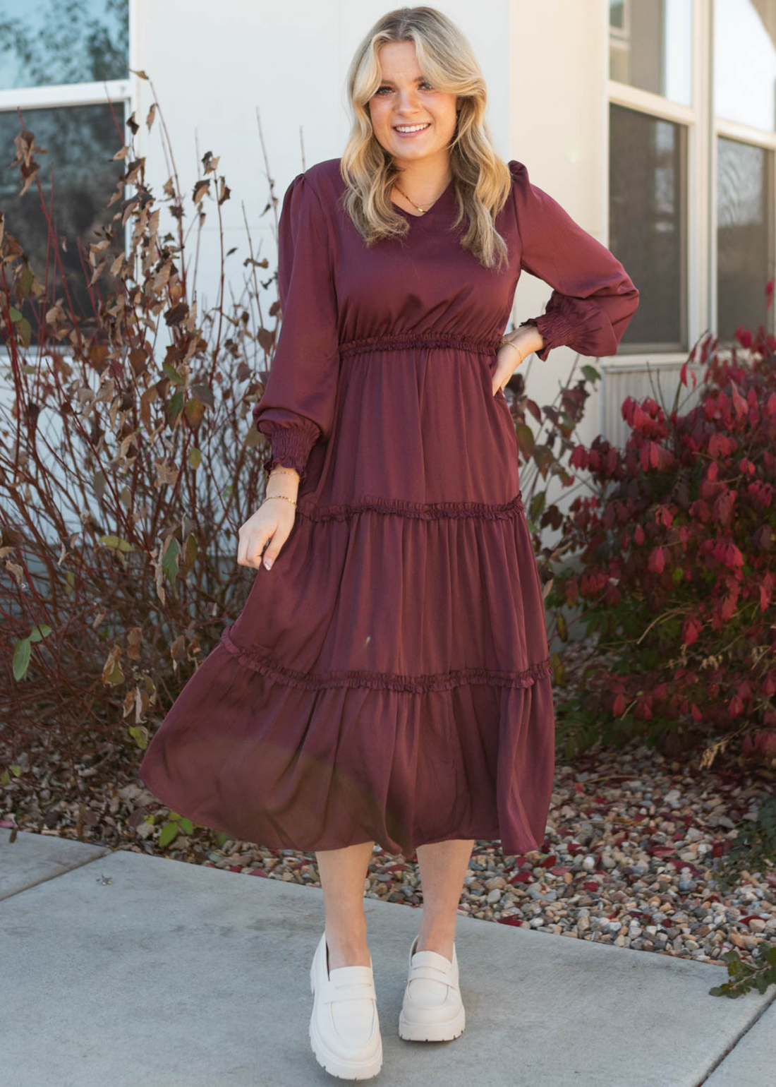 Florence Plum Dress