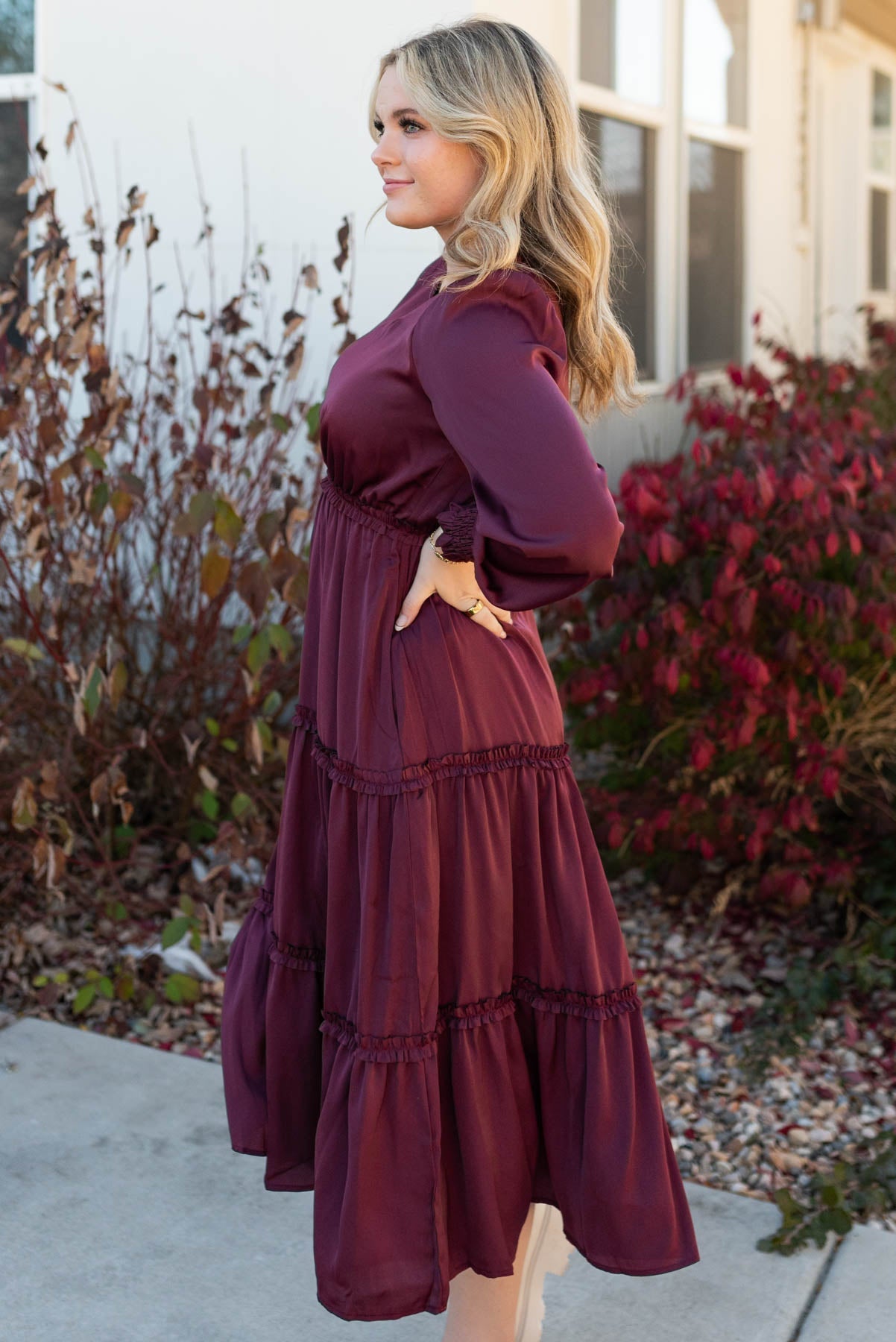 Florence Plum Dress