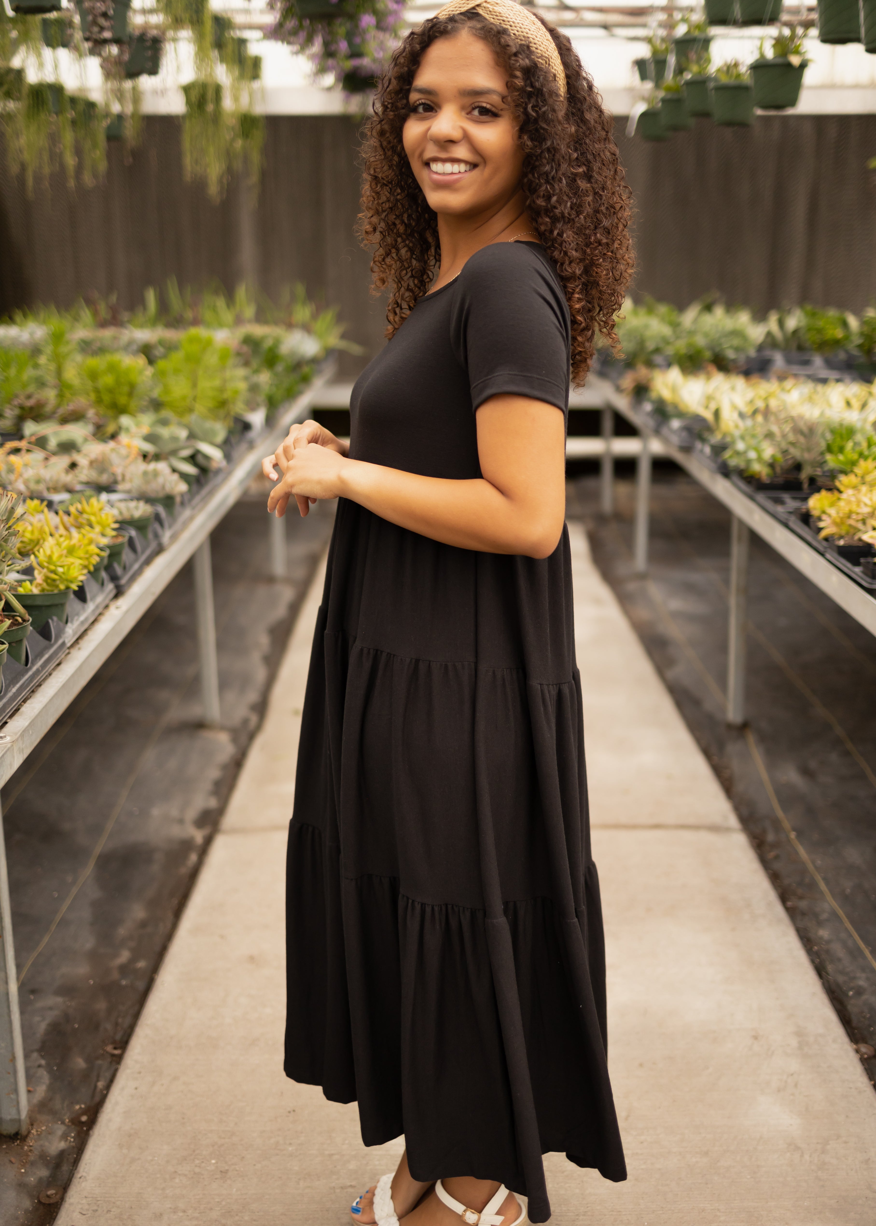 Free Spirit Black Tiered Dress