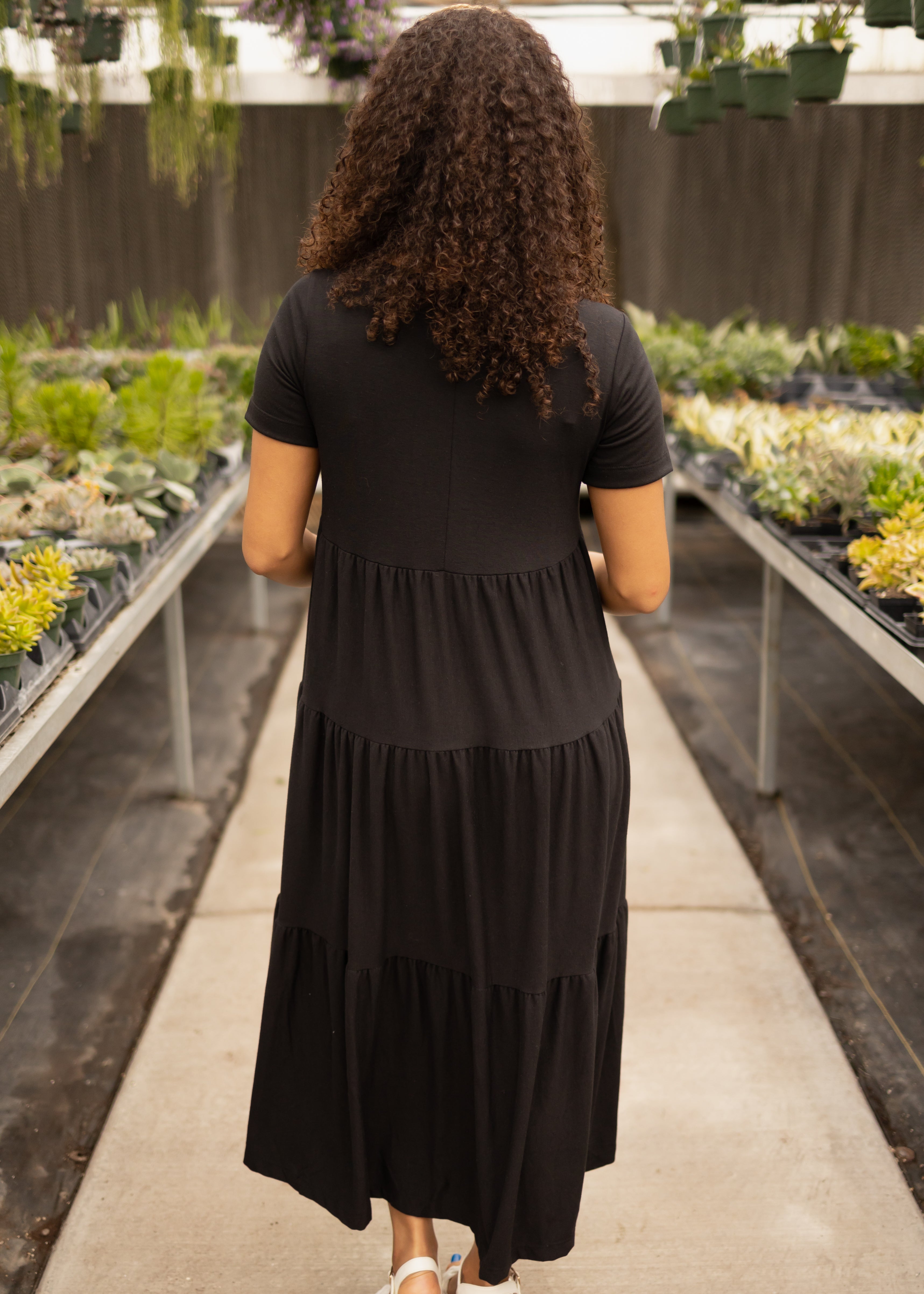 Free Spirit Black Tiered Dress