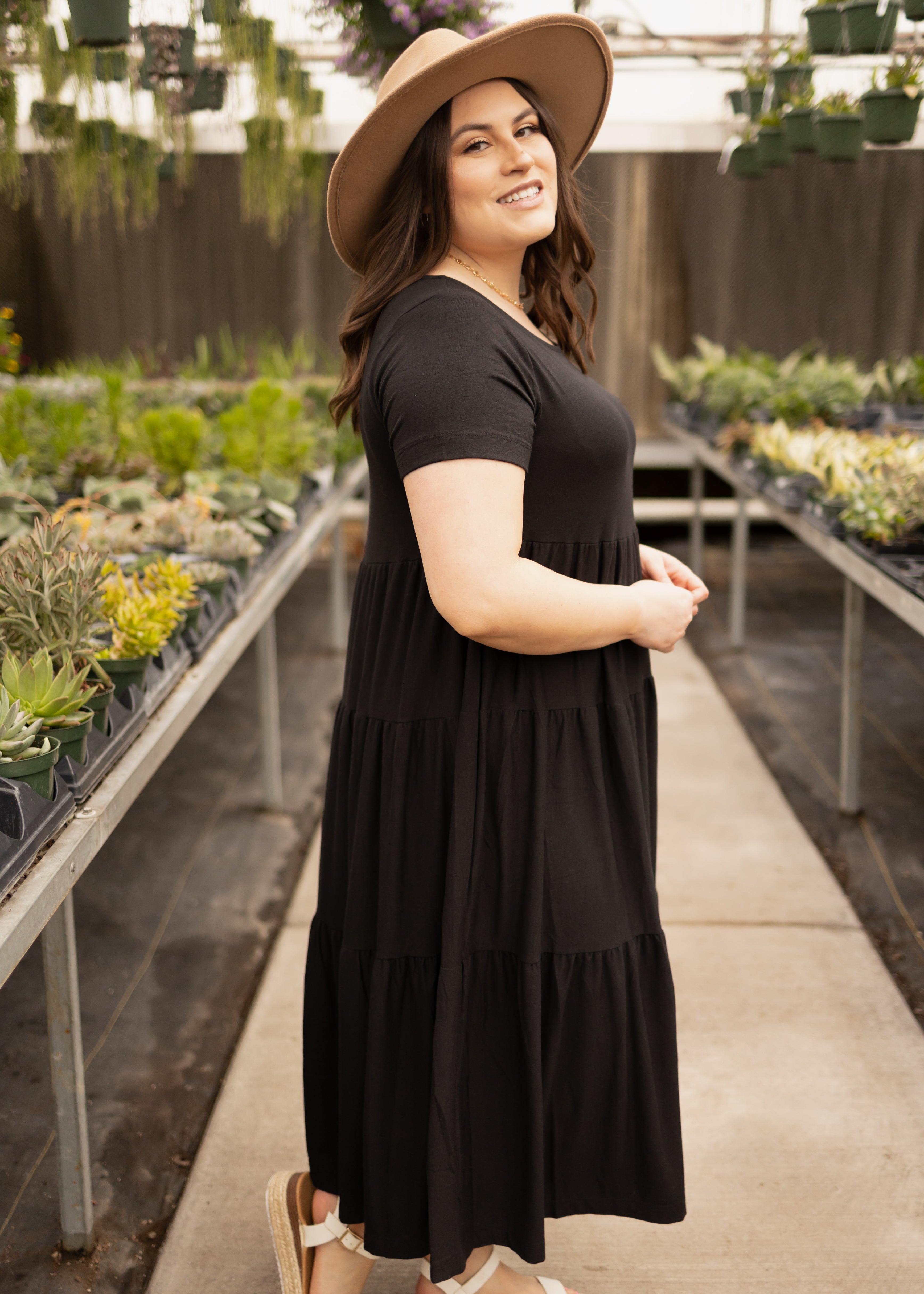 Free Spirit Black Tiered Dress