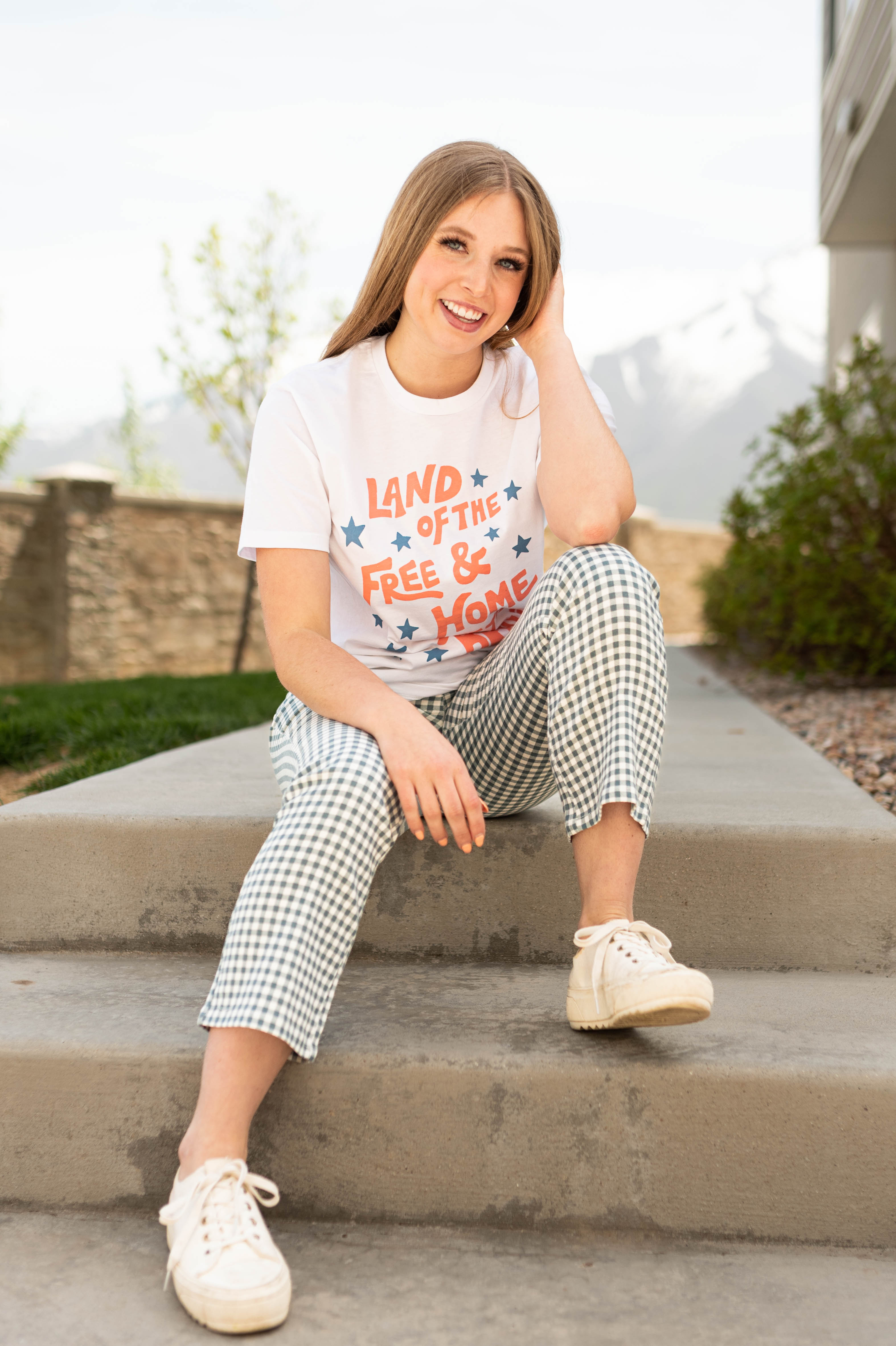 Free & Brave White Tee