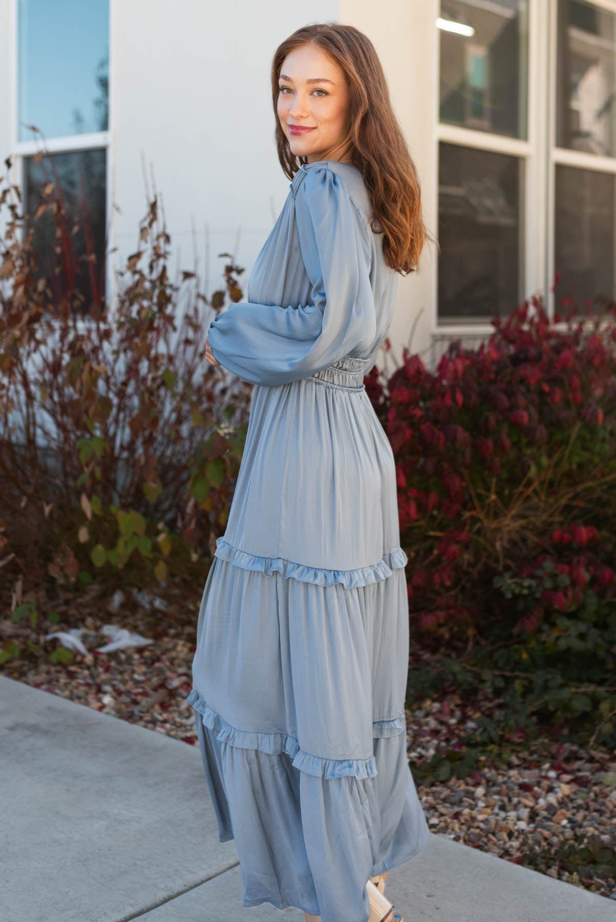 Fresno Blue Grey Dress