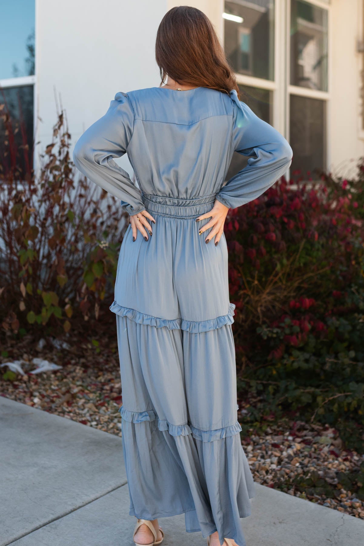 Fresno Blue Grey Dress