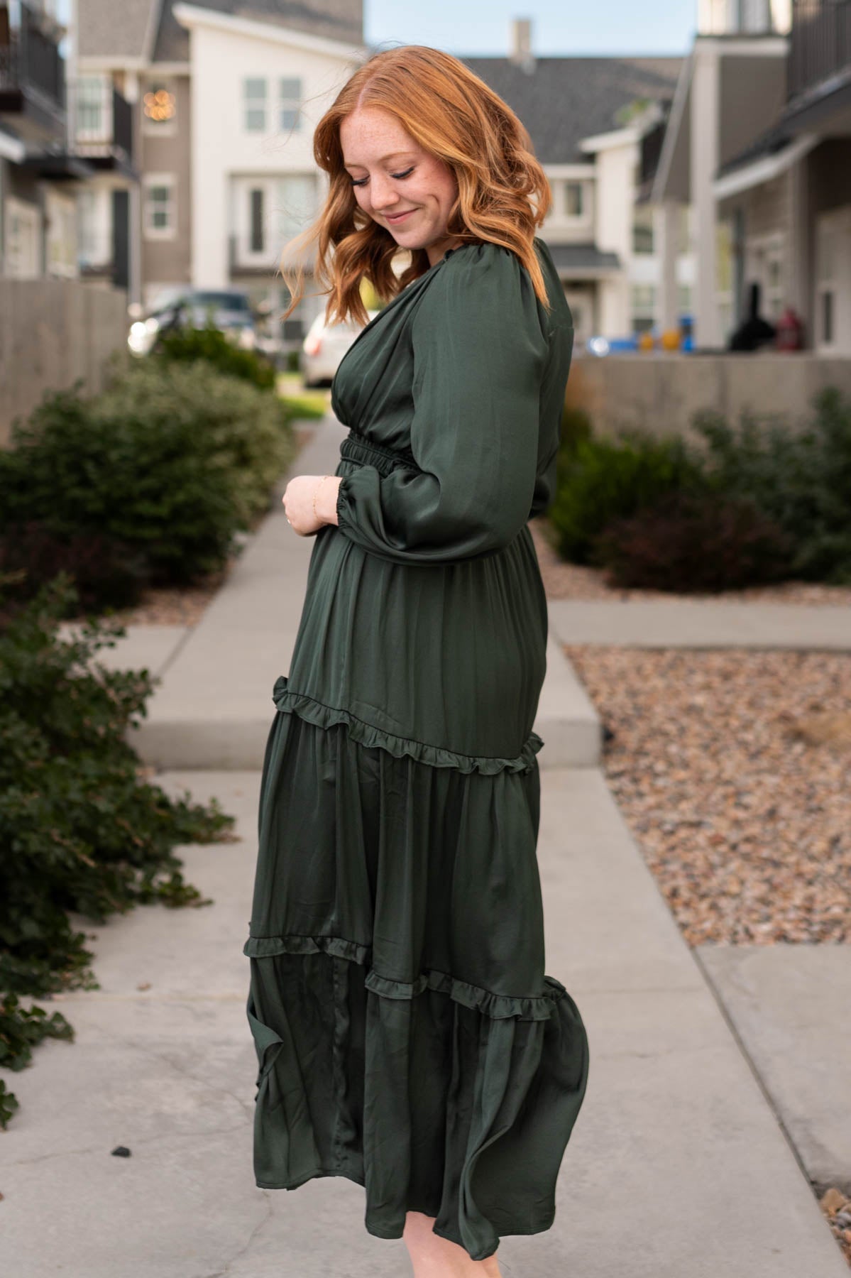 Fresno Hunter Green Dress