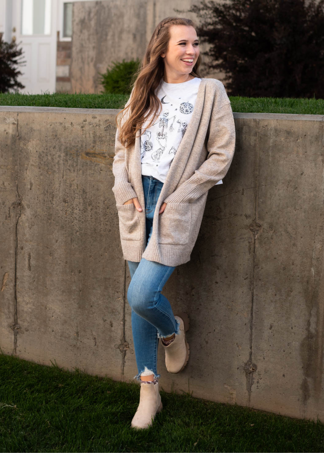 Gabby Camel Cardigan