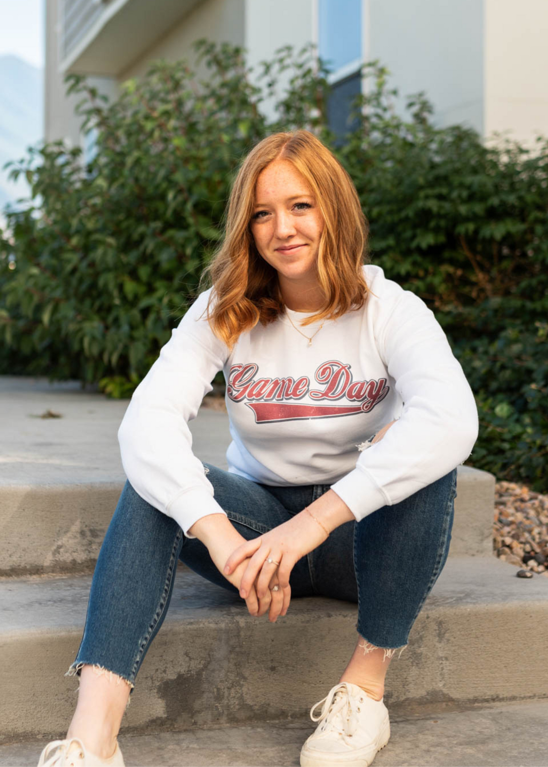 Game Day White Sweatshirt