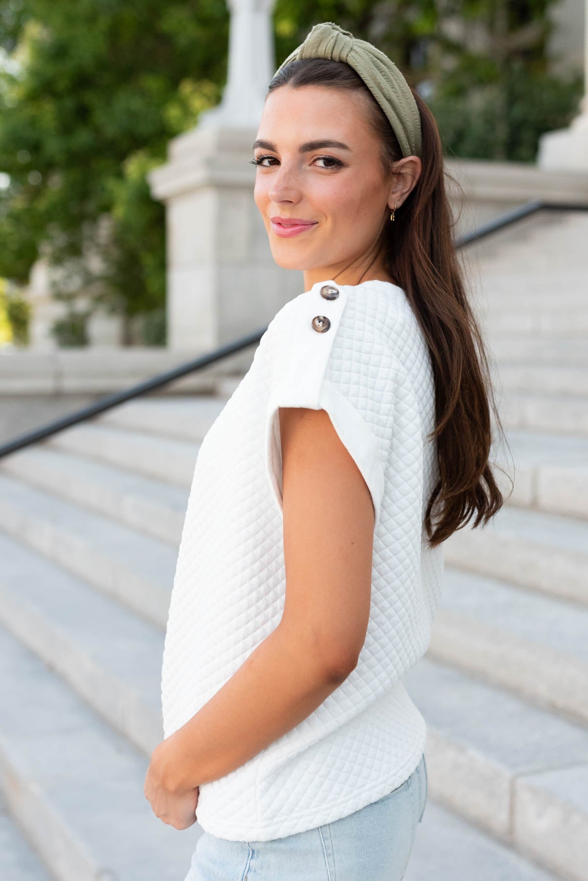 Gena Off White Quilt Top