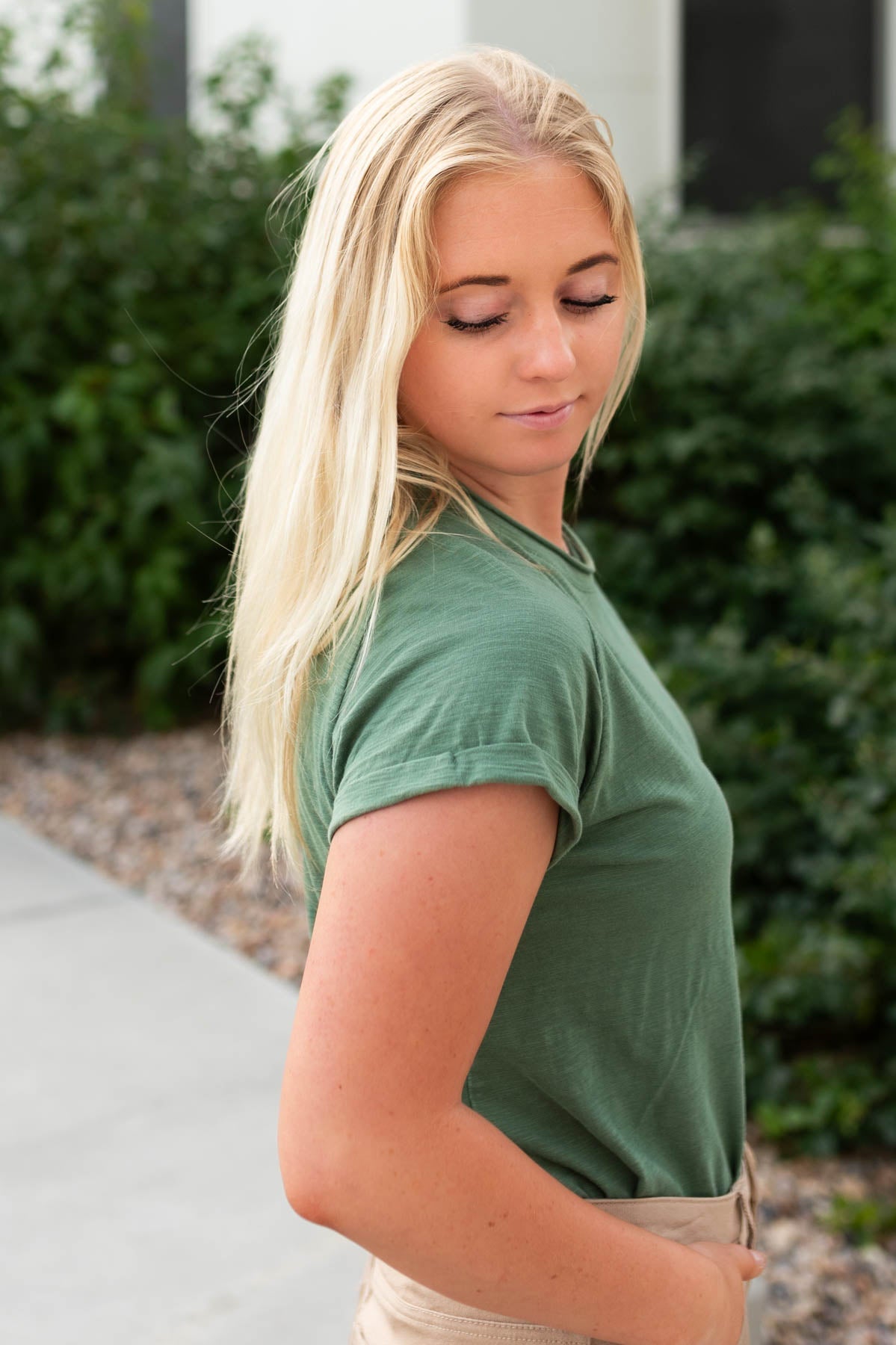 Geneva Deep Green Top