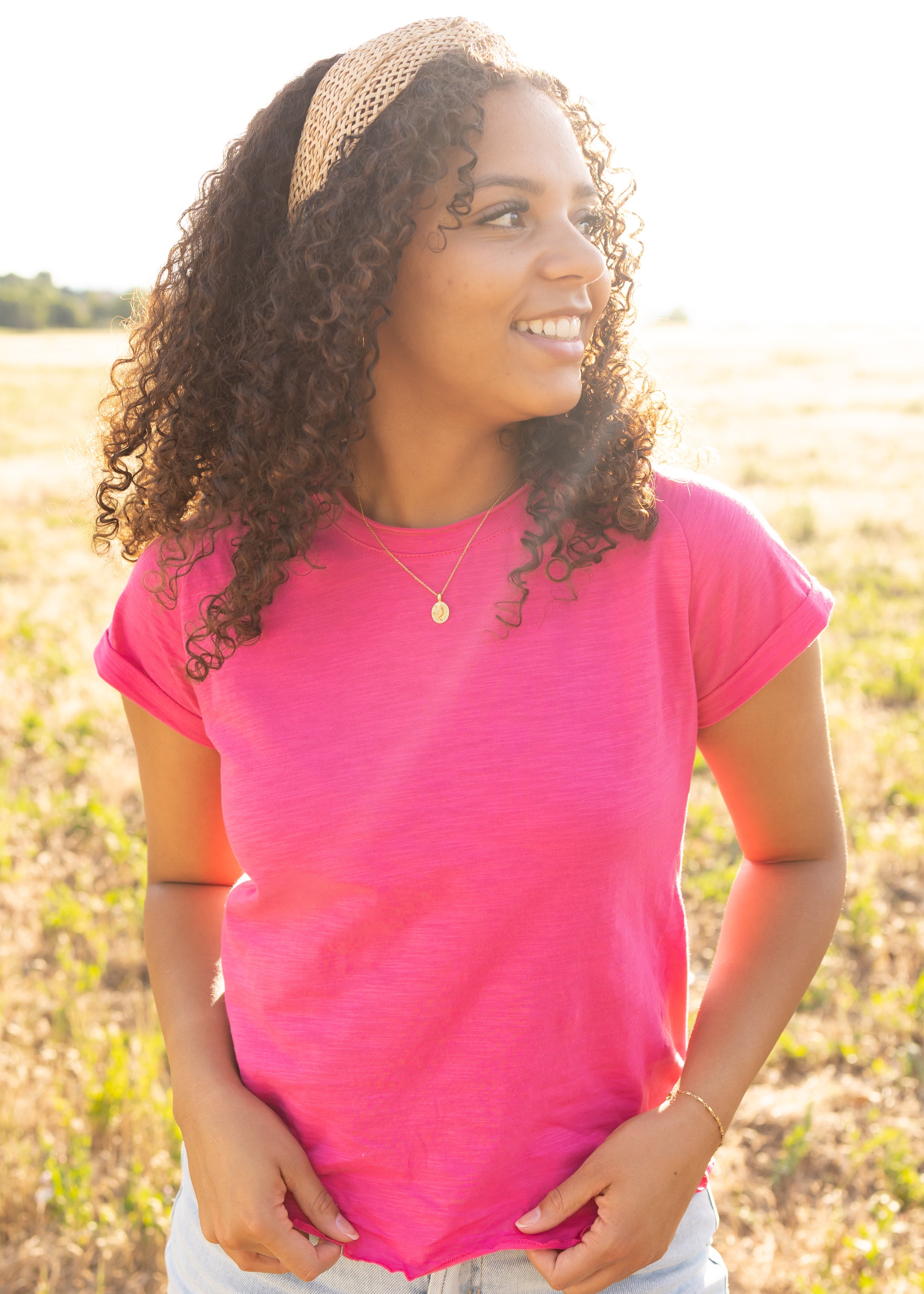 Geneva Hot Magenta Top