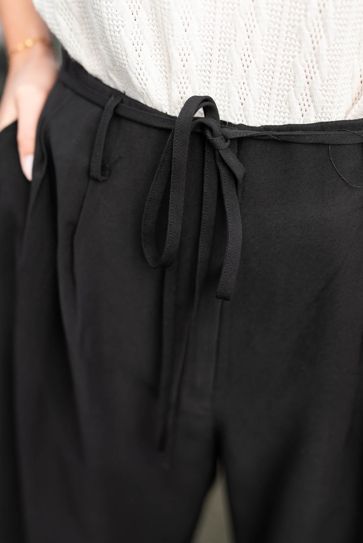 Gia Black Wide Leg Pants