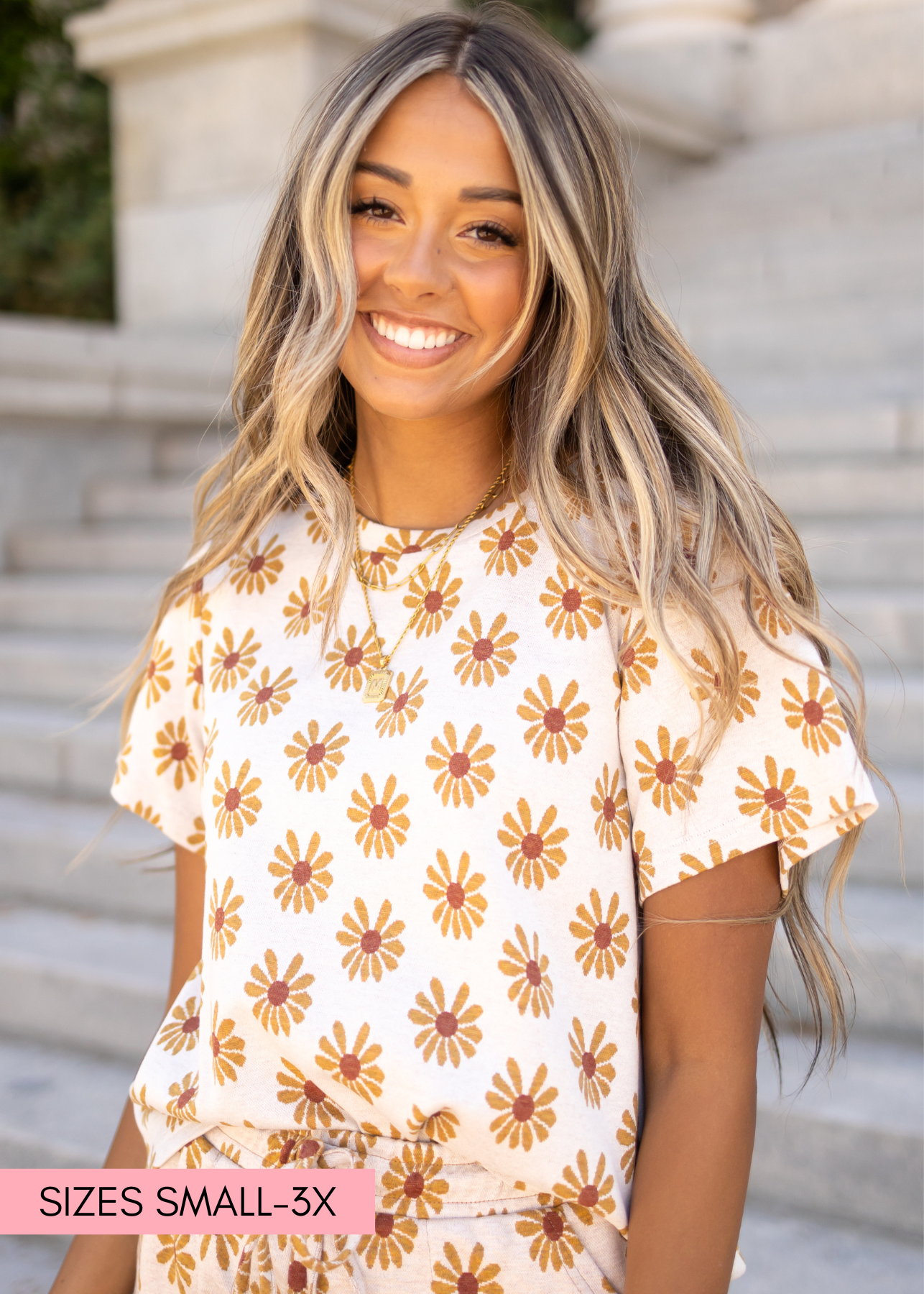 Goldie Cream Daisy Top