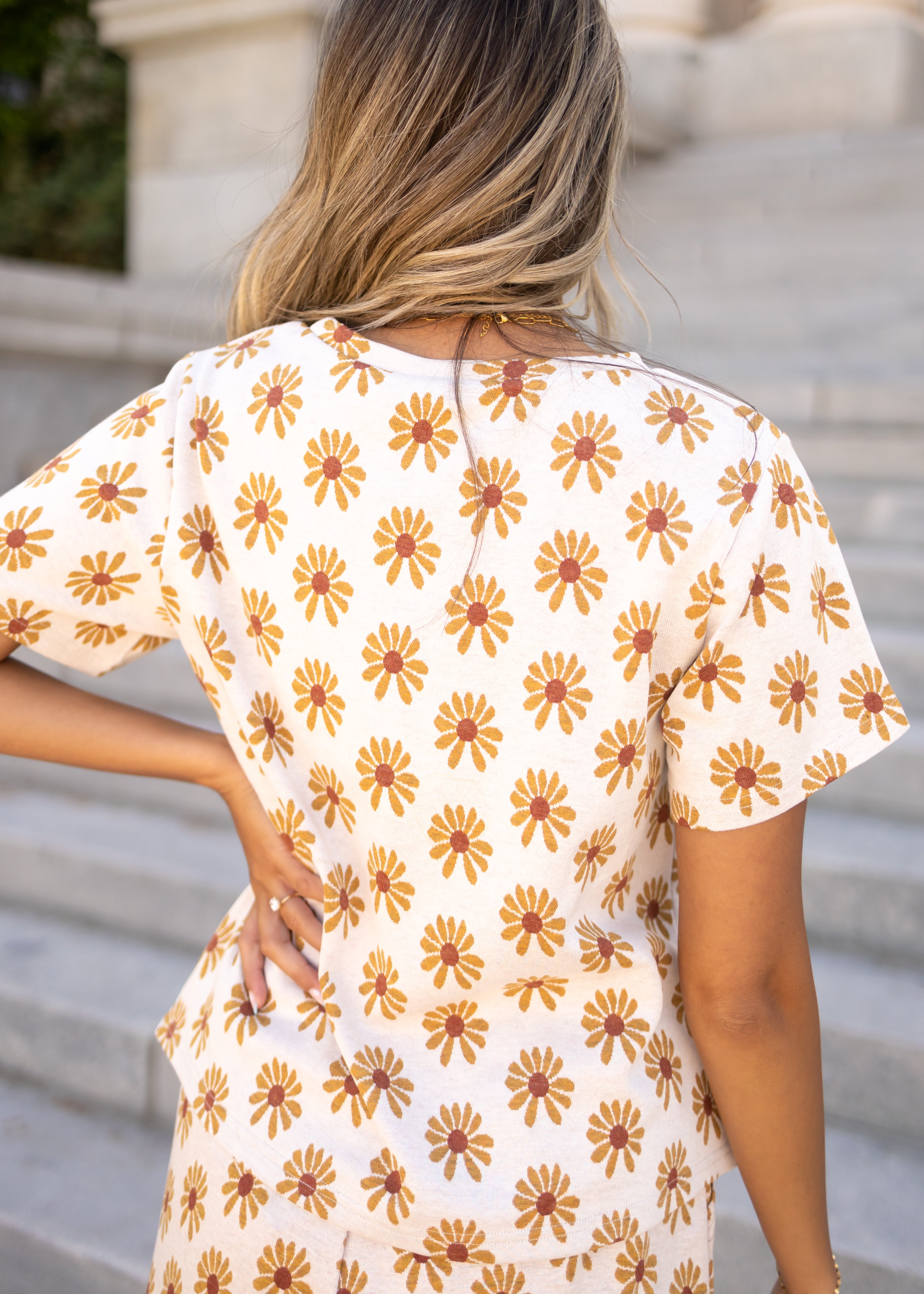 Goldie Cream Daisy Top