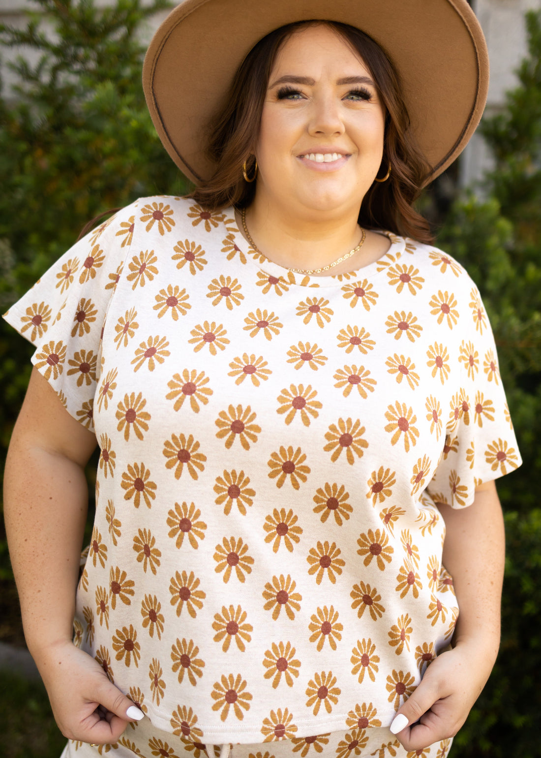 Goldie Cream Daisy Top