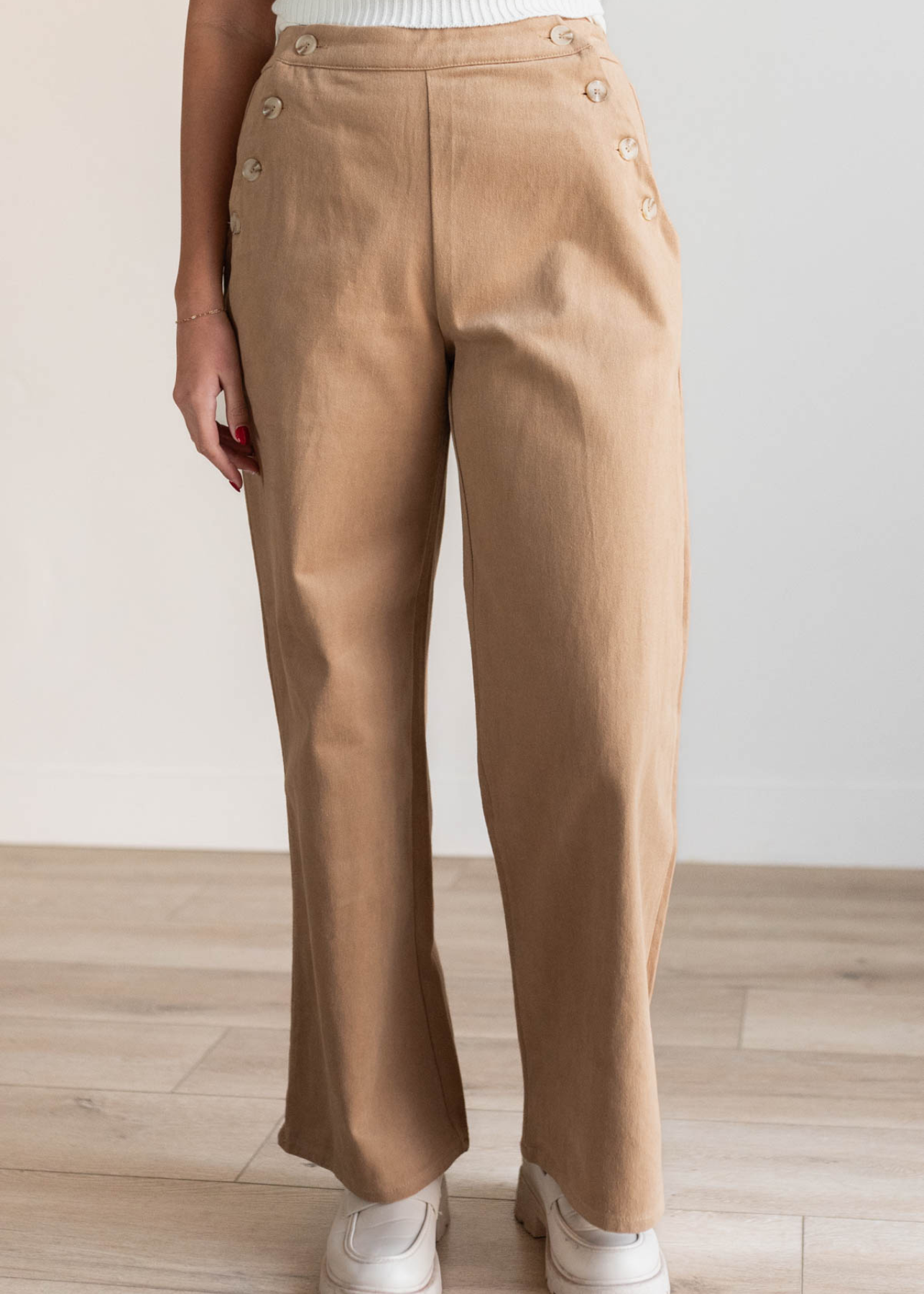 Gretchen Tan Wide Leg Pants