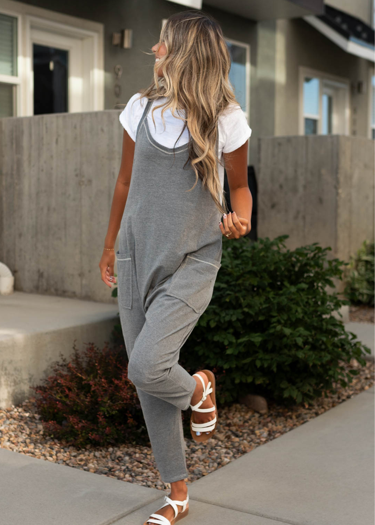 Gwen Charcoal Jumpsuit