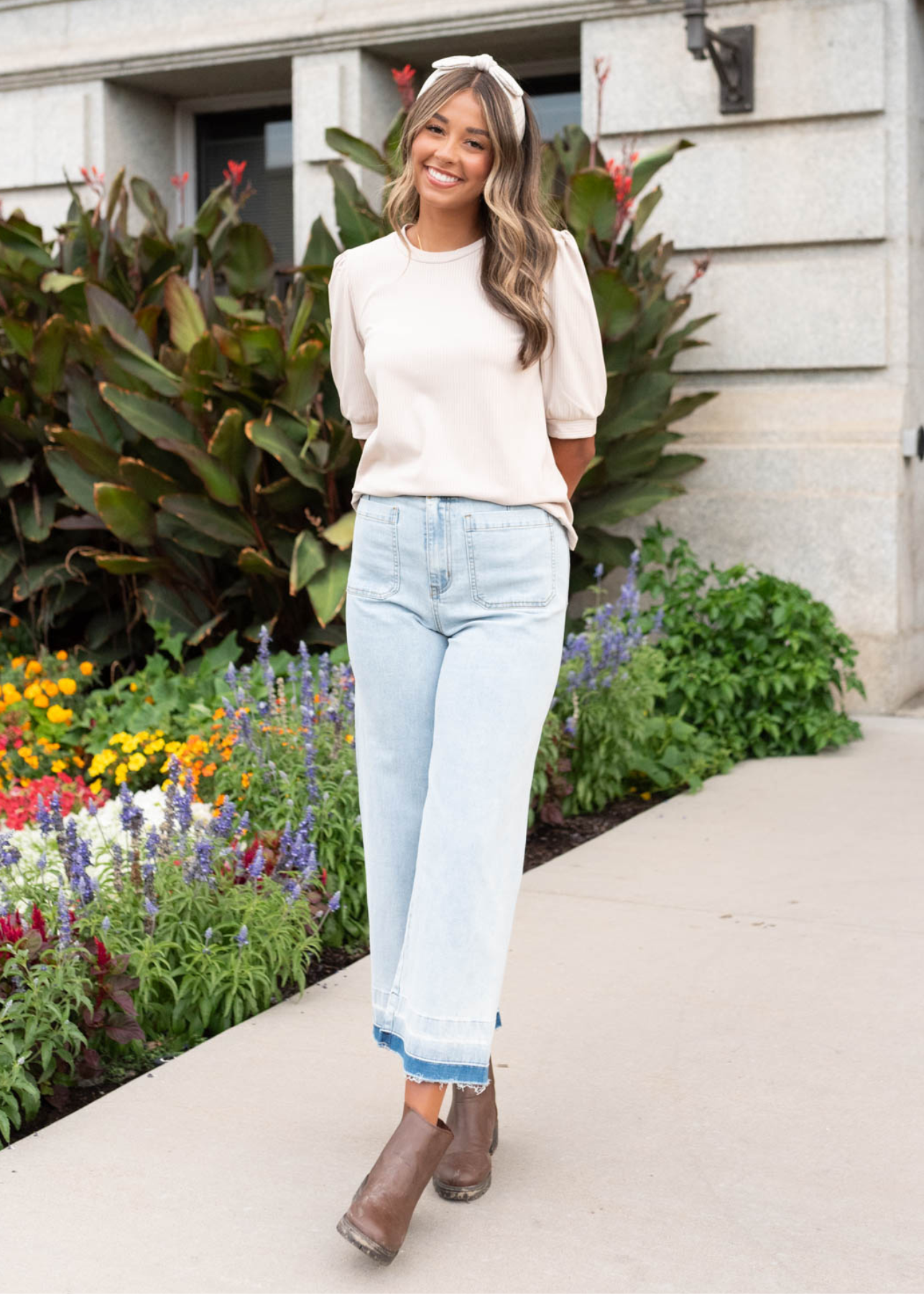 Hailee Basic Oatmeal Top