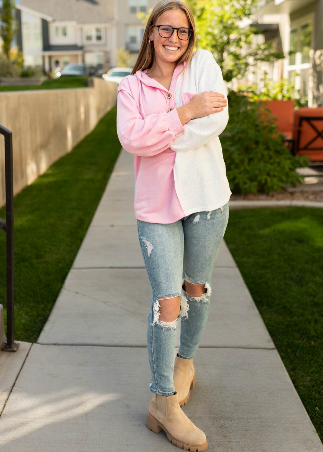 Halia Pink Hoodie