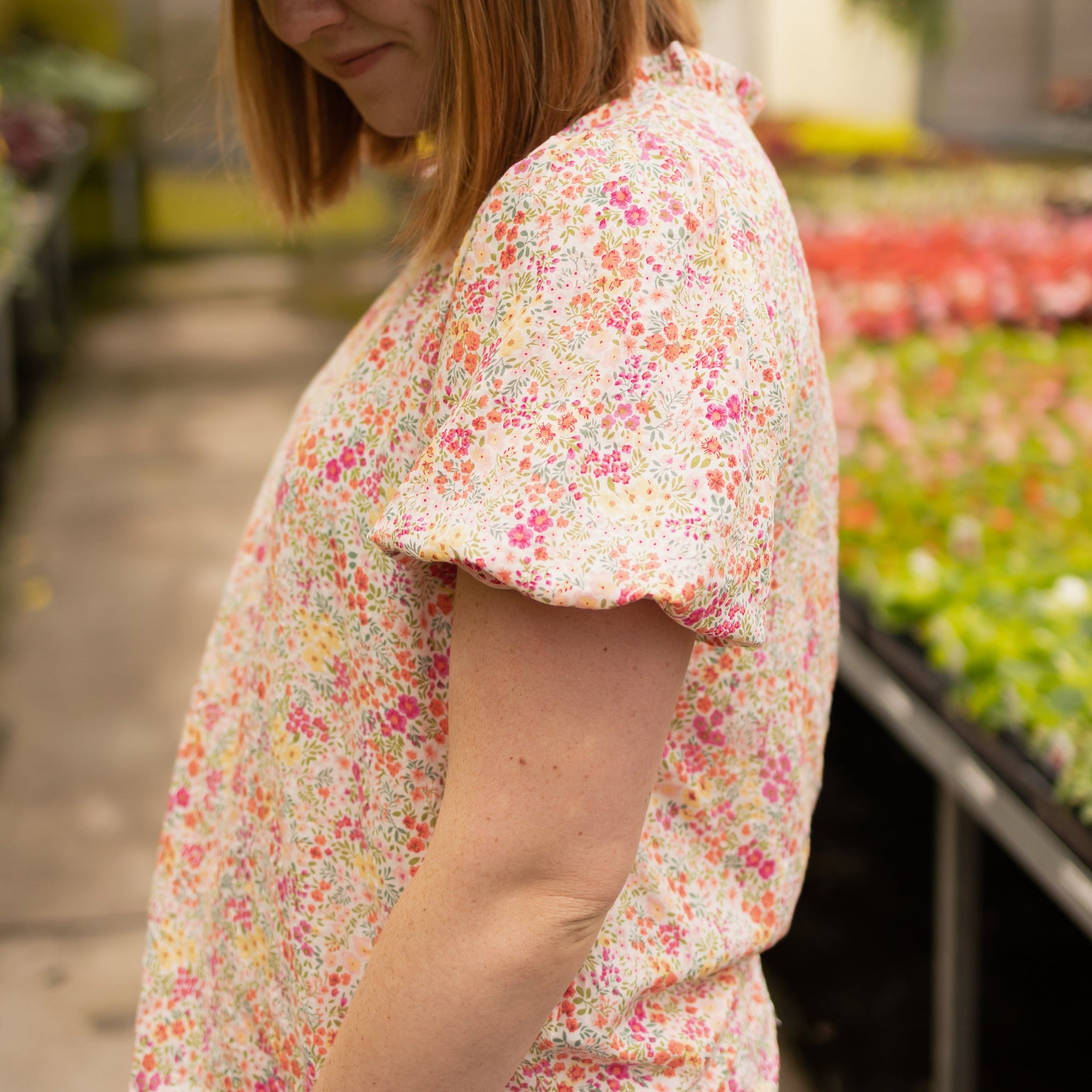 Hannah Pink Floral Top