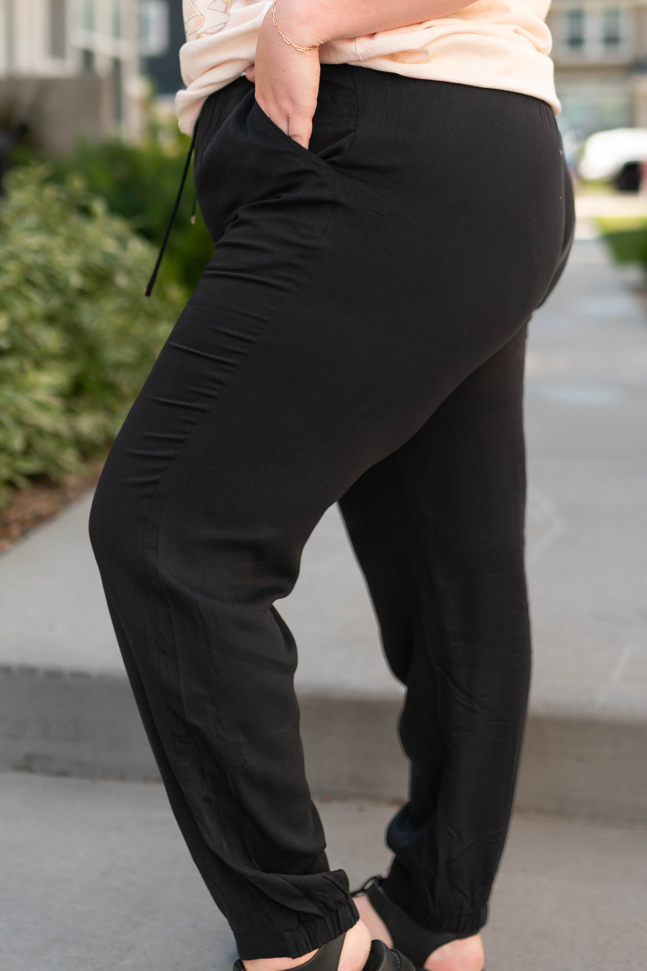 Harper Black Joggers