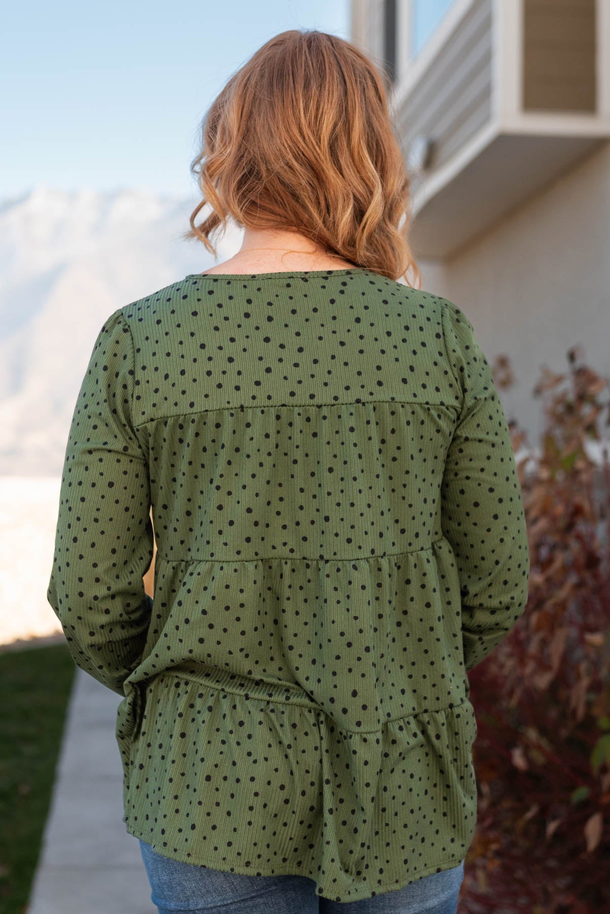 Hattie Olive Tiered Top