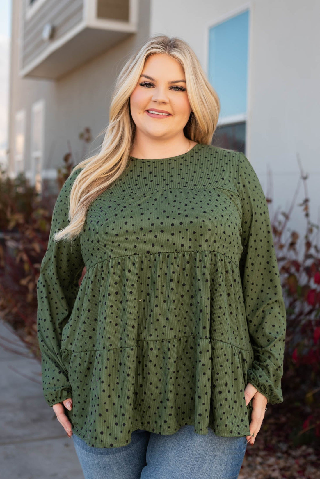 Hattie Olive Tiered Top