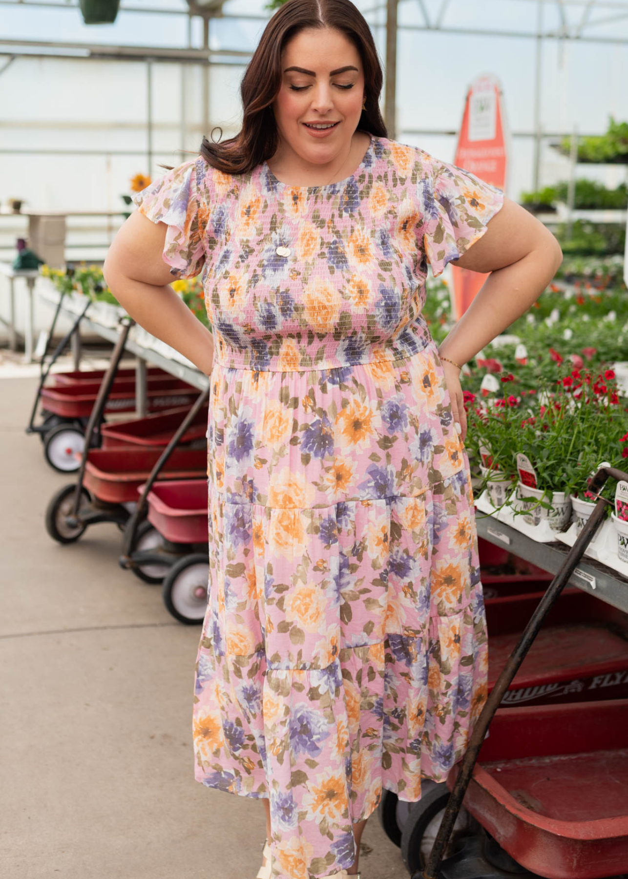 Heather Blush Floral Dress