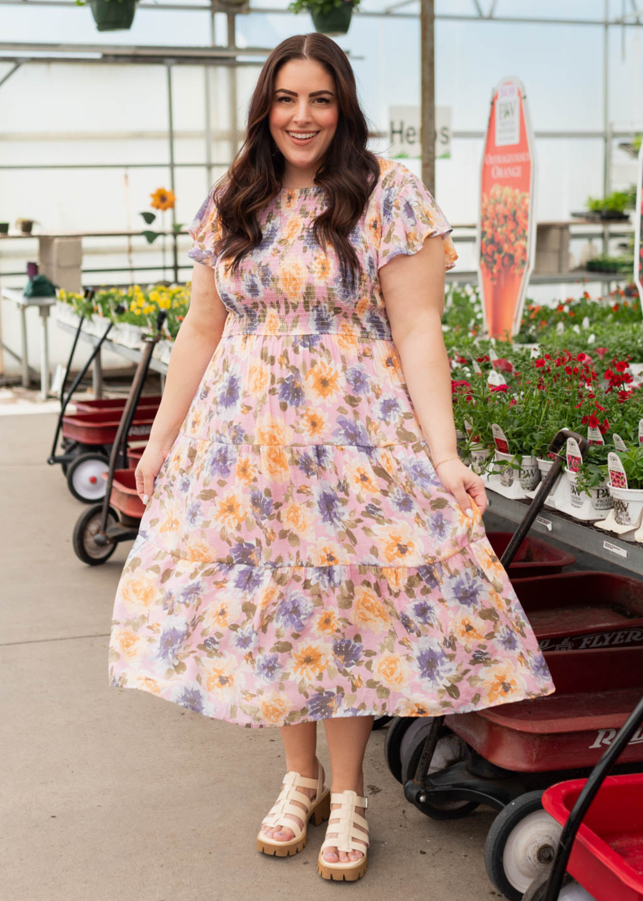 Heather Blush Floral Dress