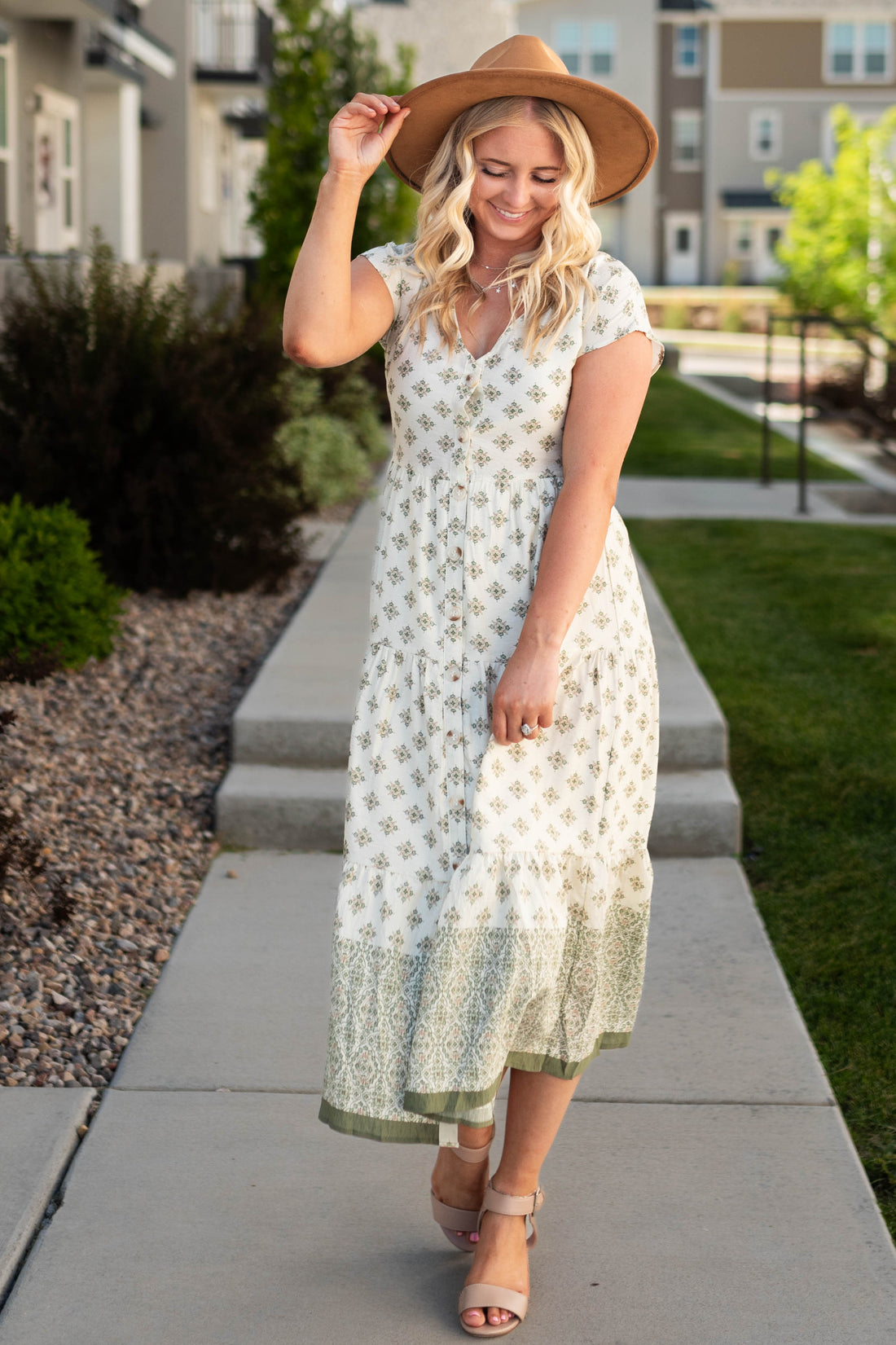 Heather Olive Dress