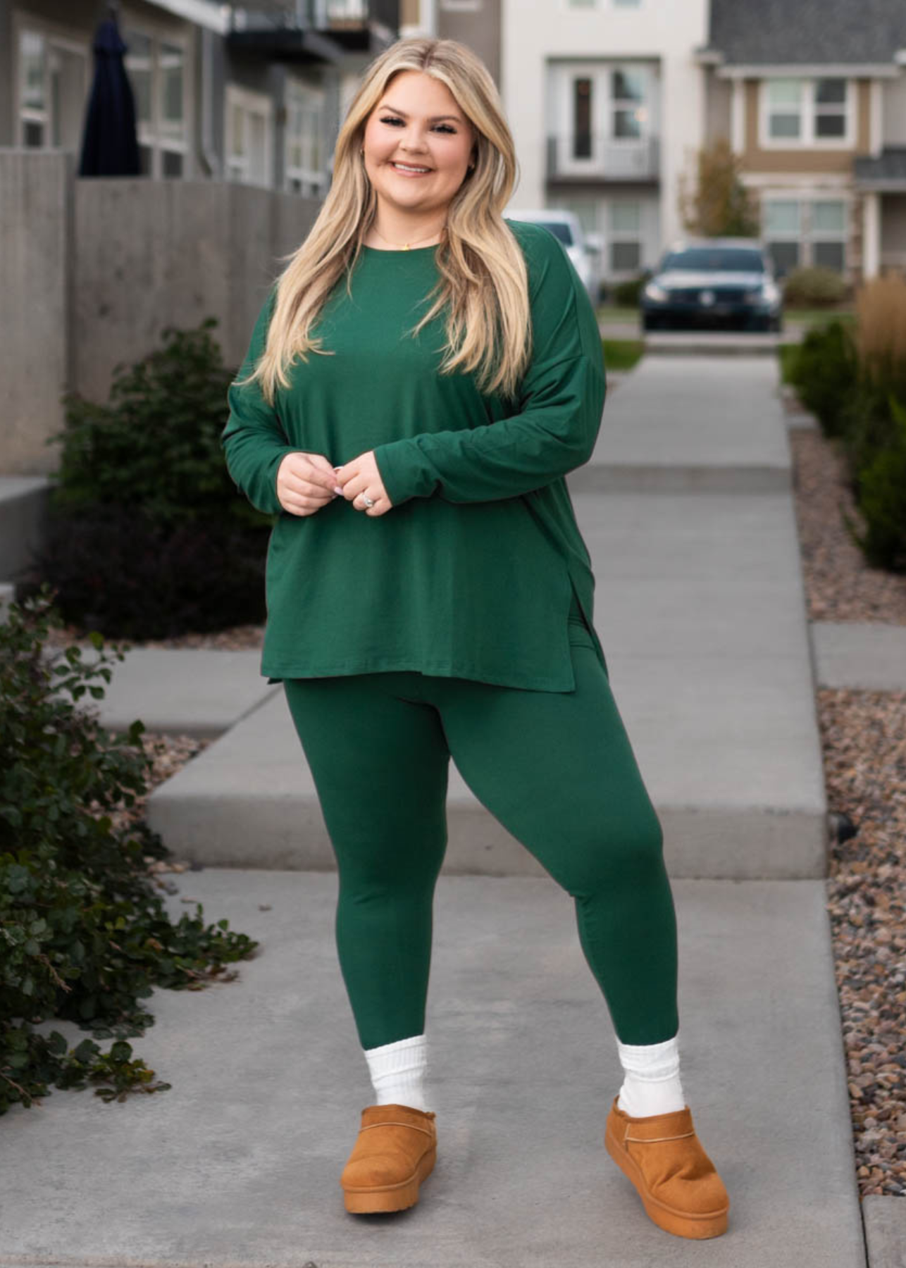 Hollie Dark Green Loungewear Set