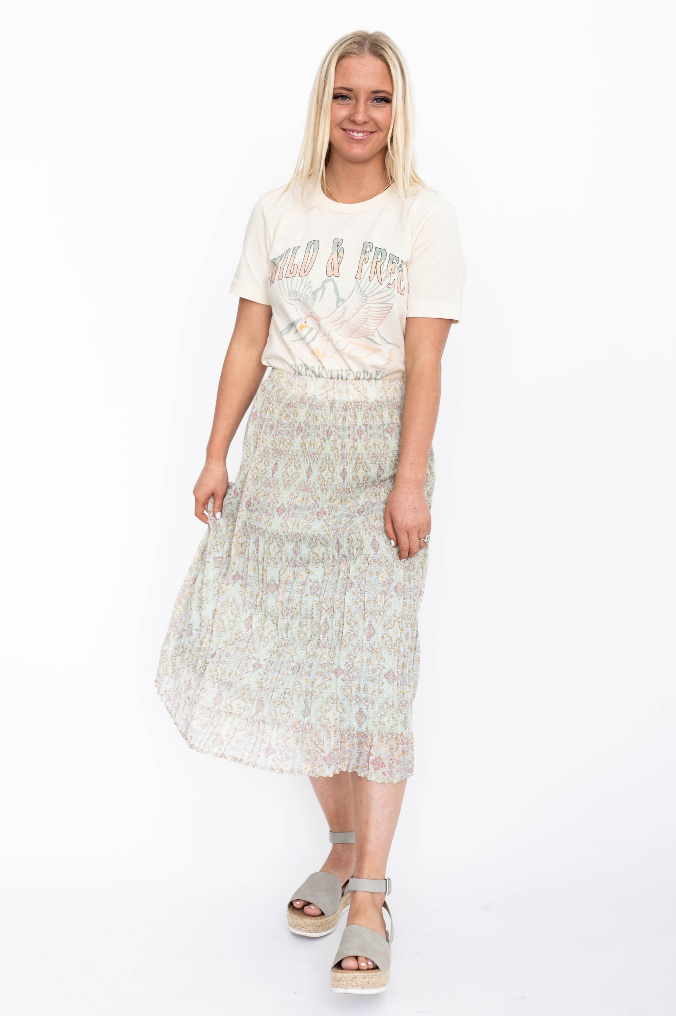 Honora Dusty Sage Skirt