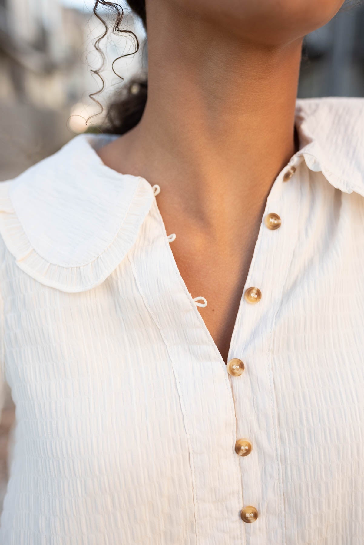 Hope Cream Long Sleeve Top