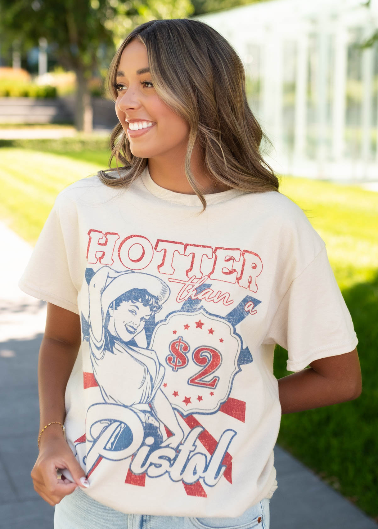 Hotter Than A Pistol Oversized Tee