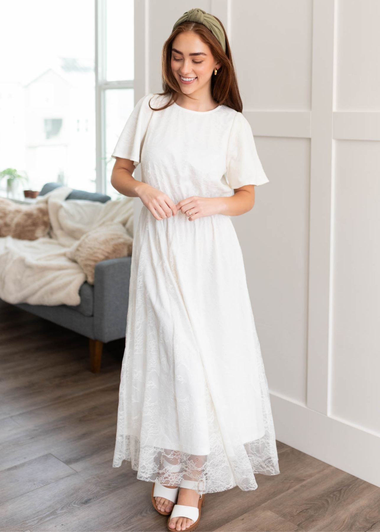 Ida White Lace Dress