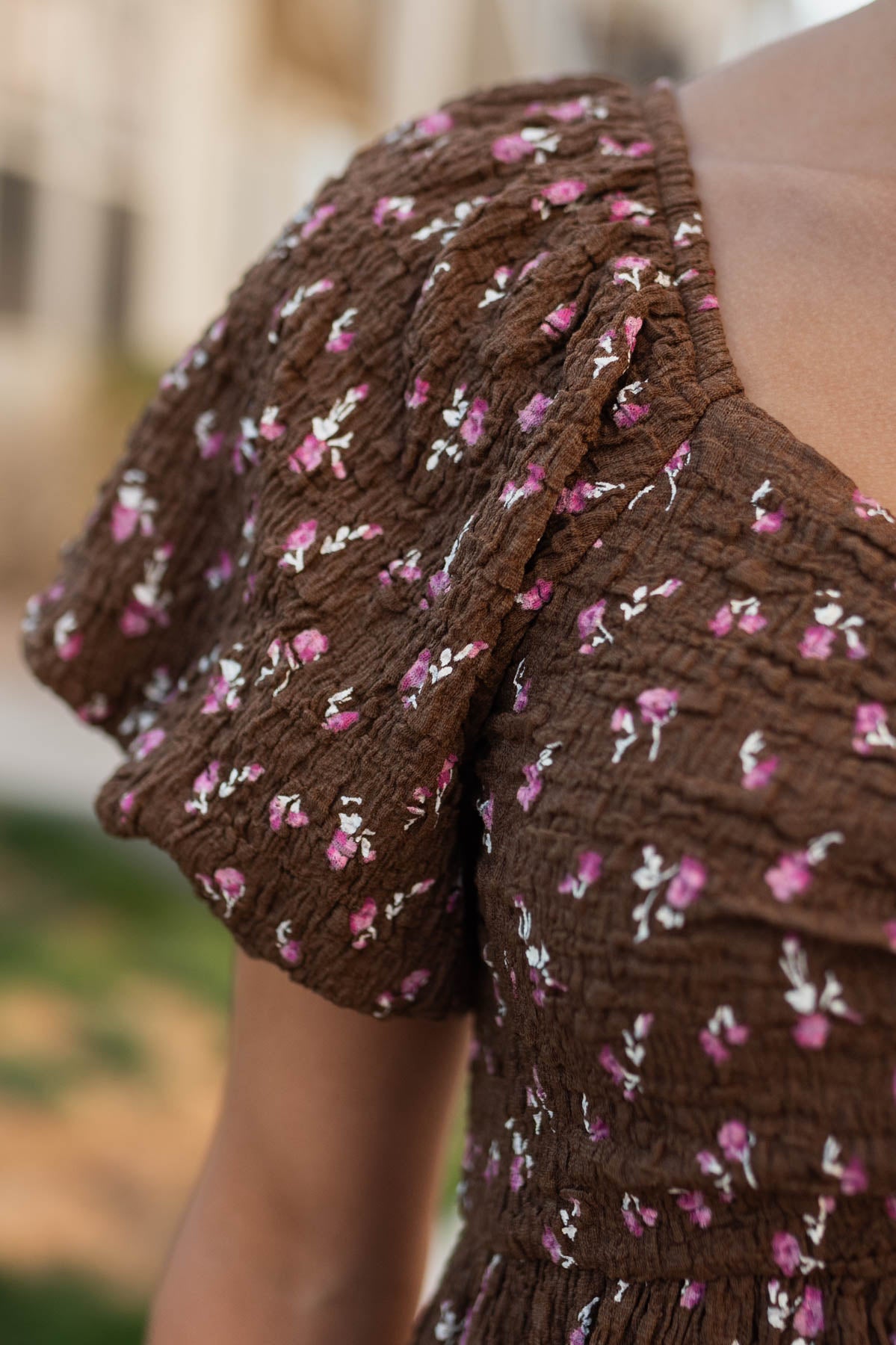 Indie Brown Floral Dress