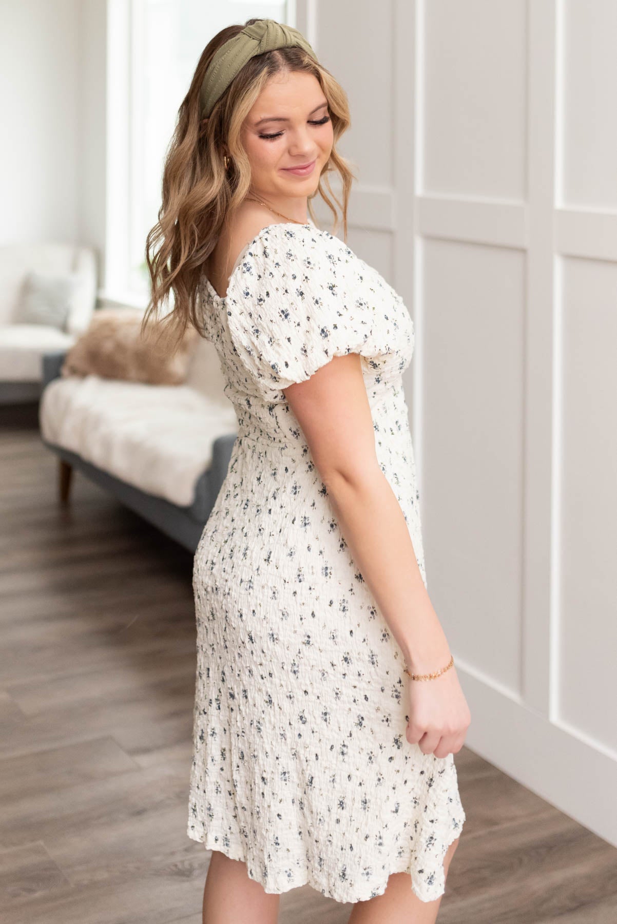 Indie Ivory Floral Dress
