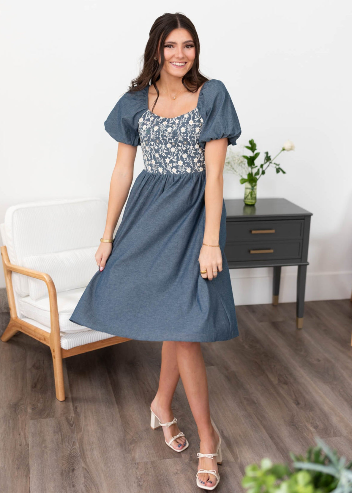 Indy Denim Blue Chambray Dress