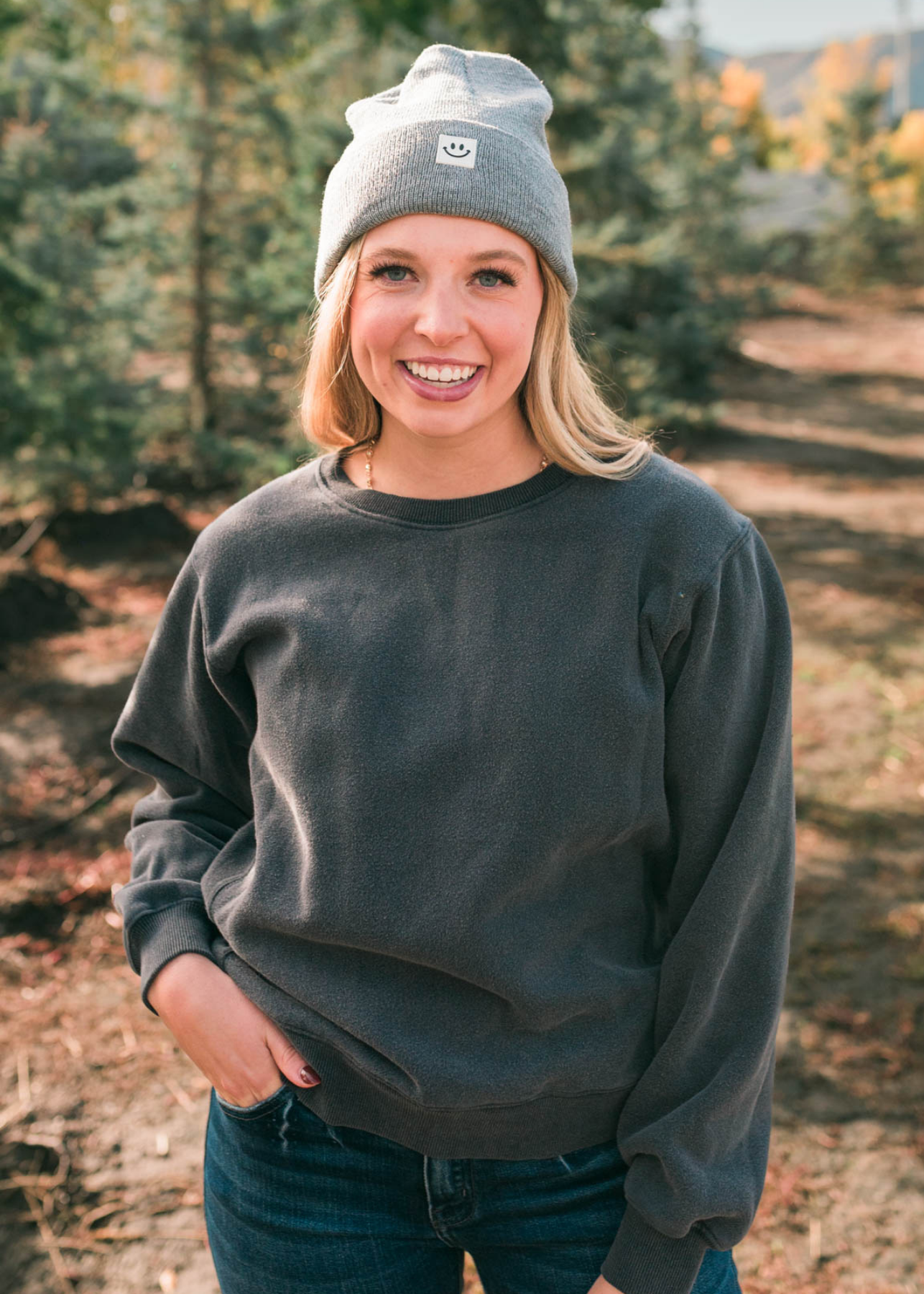 Isabeau Deep Navy Sweatshirt