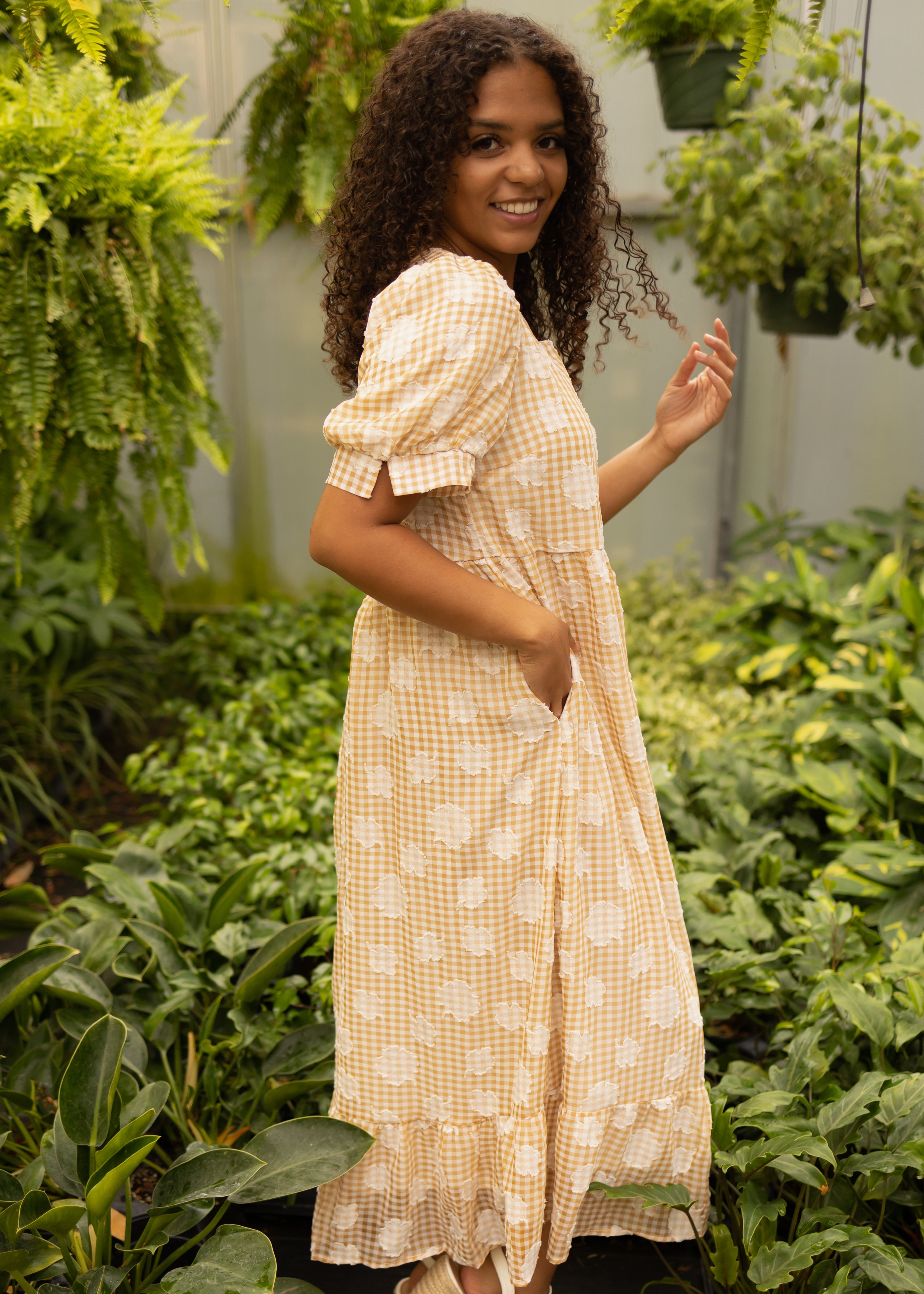 Isabel Mustard Dress