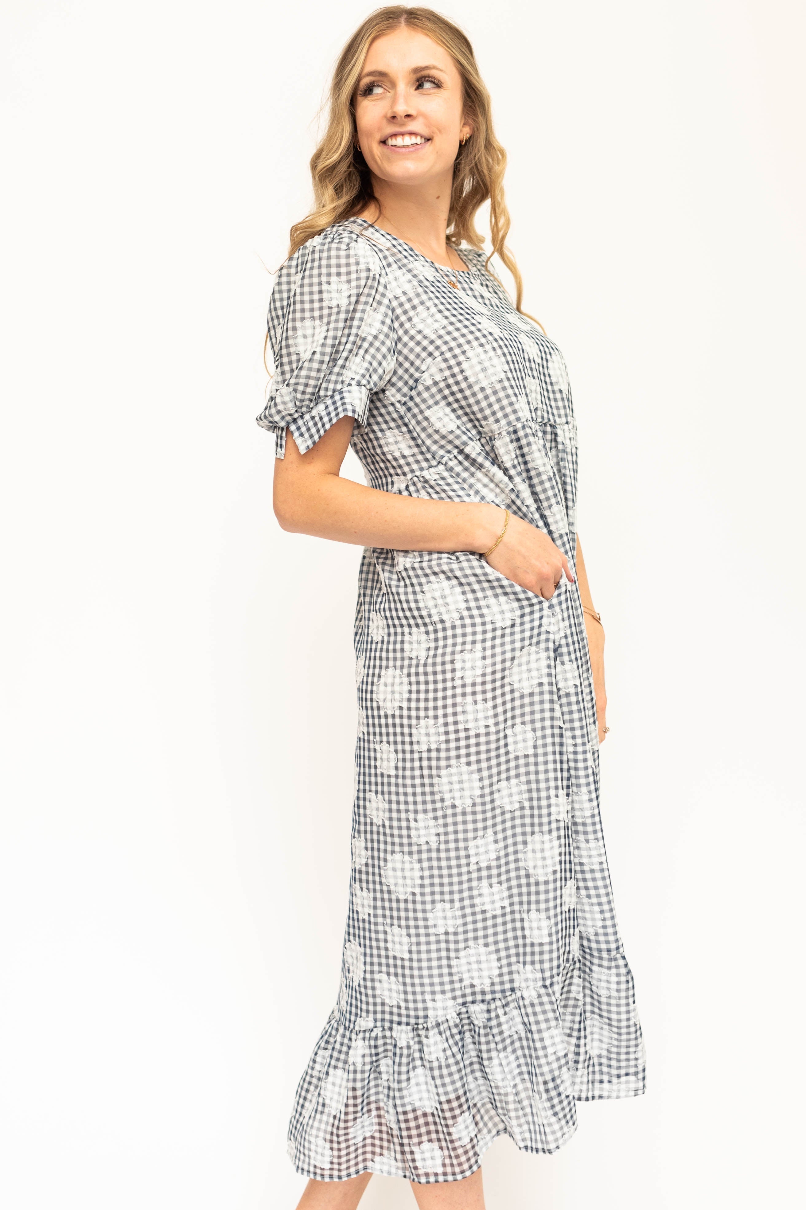 Isabel Navy Dress