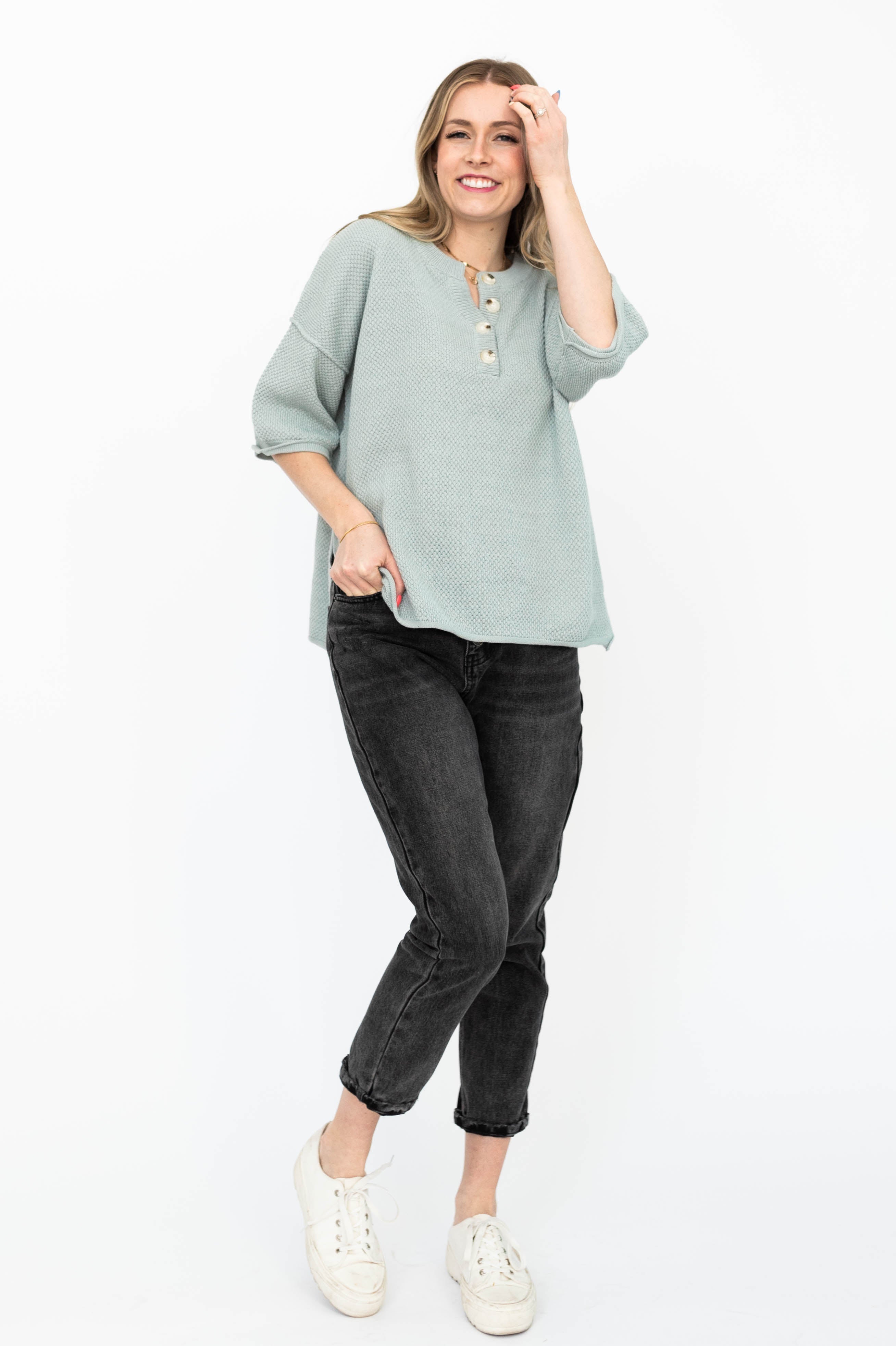 Isadora Dusty Sage Top
