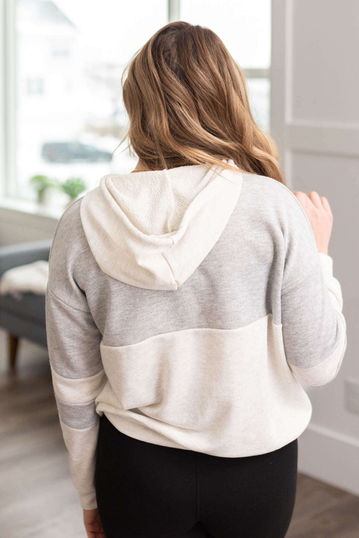 Iyanna Grey Block Hoodie