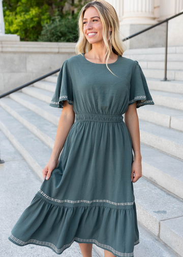 Izzy Jade Embroidered Dress