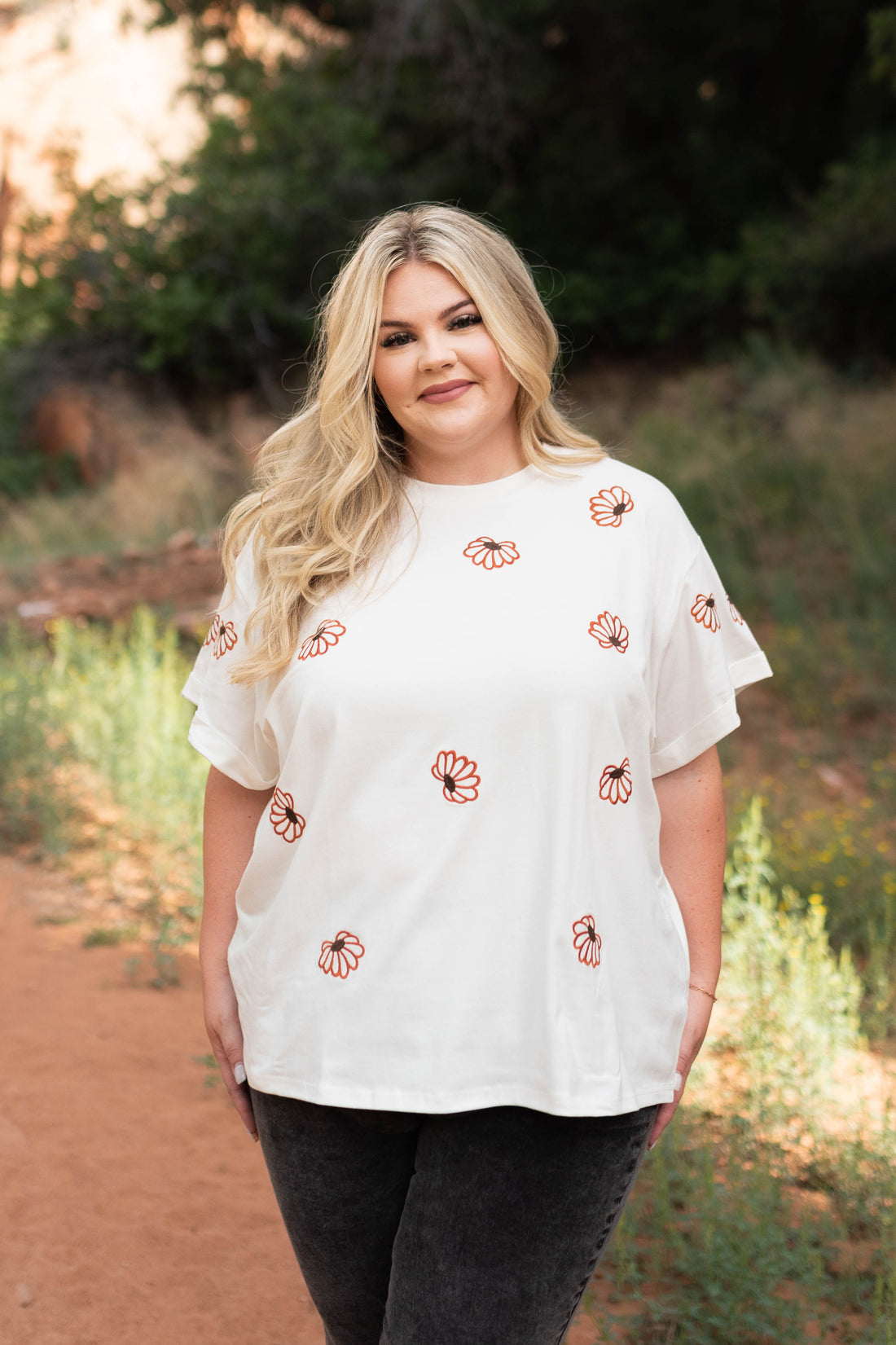 Jamie Ivory Floral Top