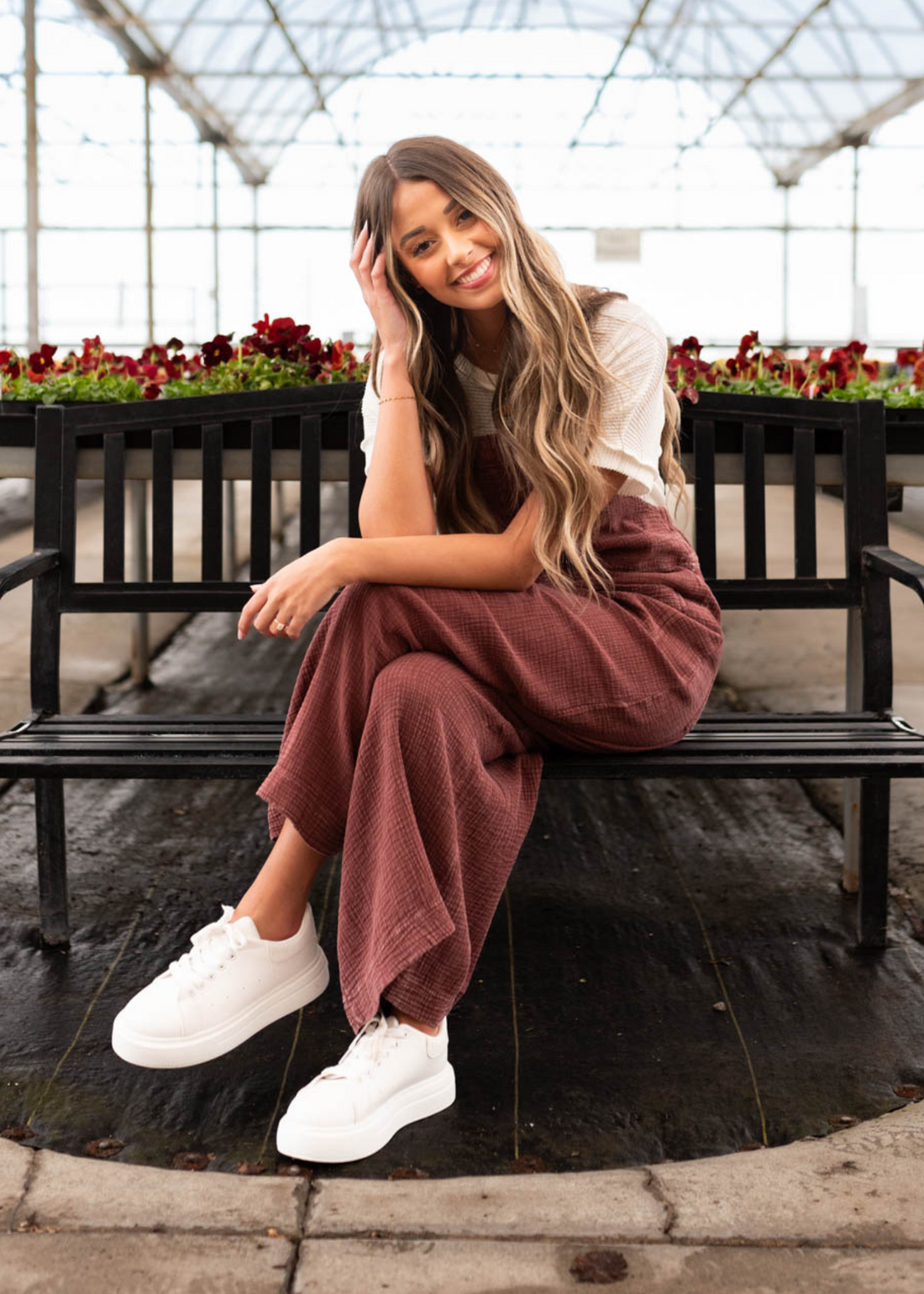 Jan Faded Plum Washed Overalls