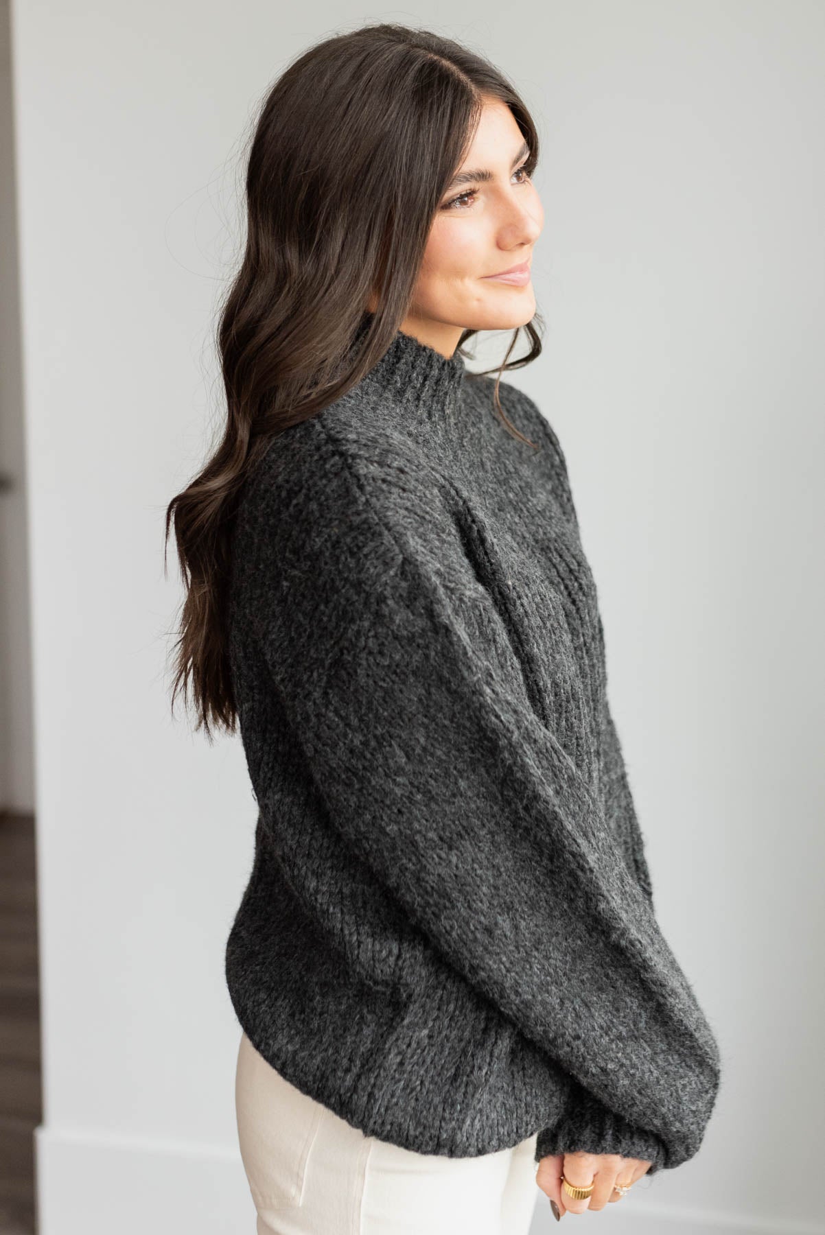Janalyn Black Knit Sweater