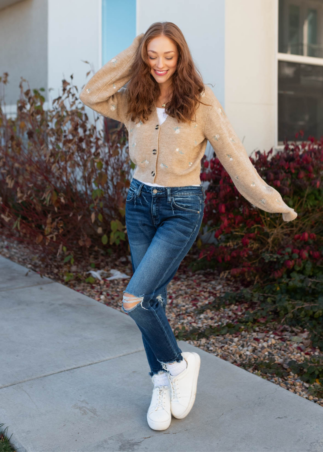 Janica Khaki Cardigan