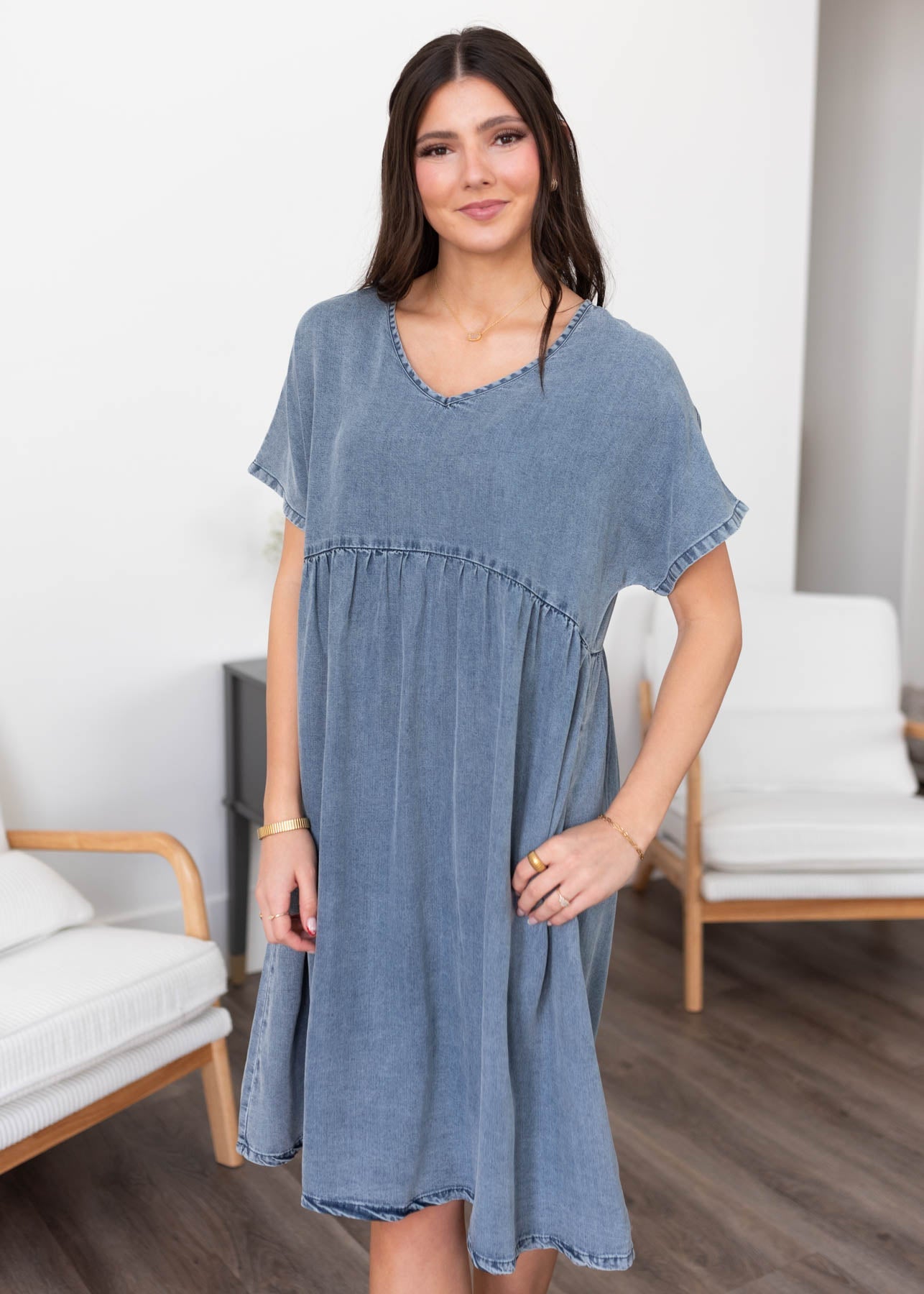 Jayda Denim Blue Dress