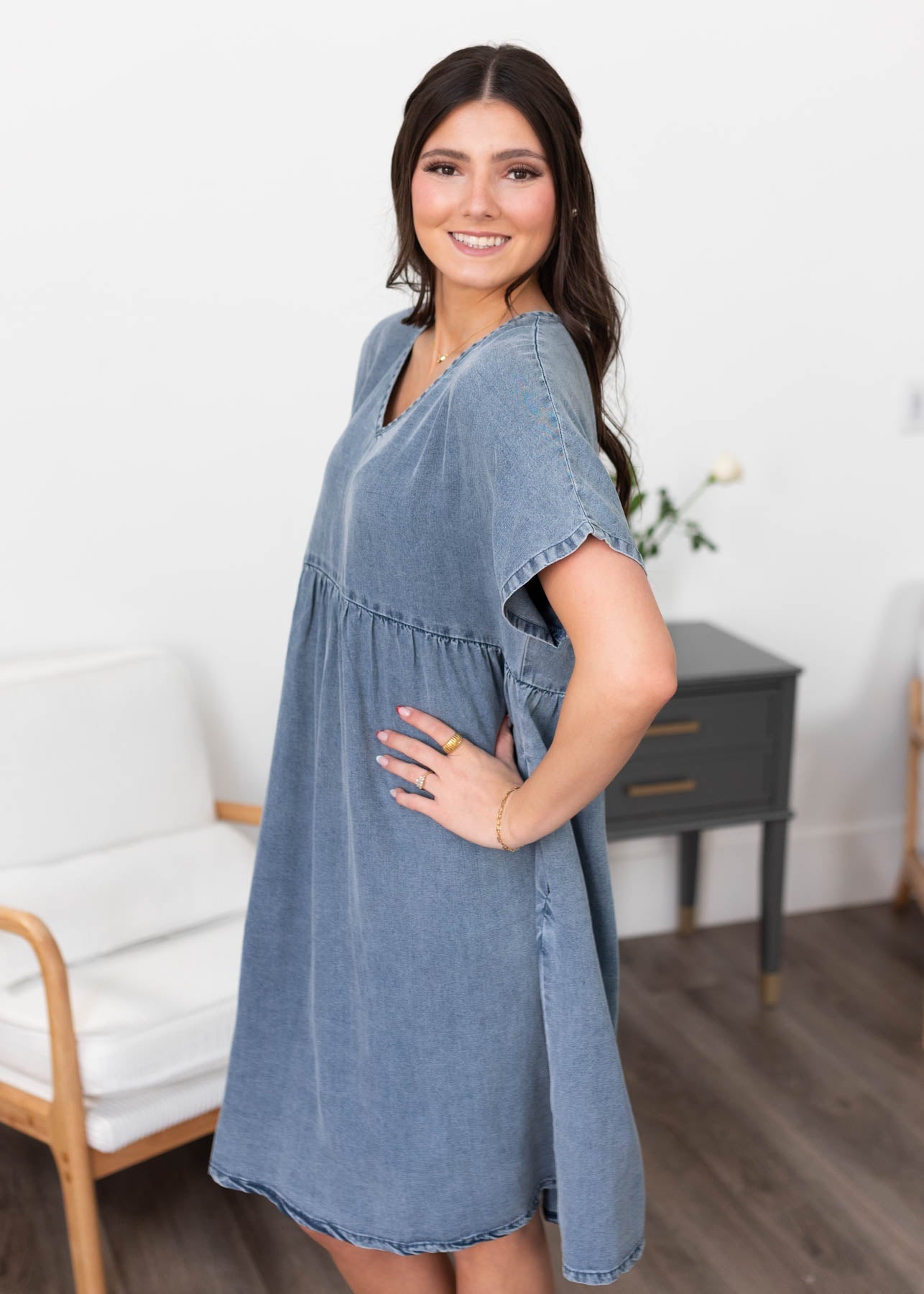 Jayda Denim Blue Dress