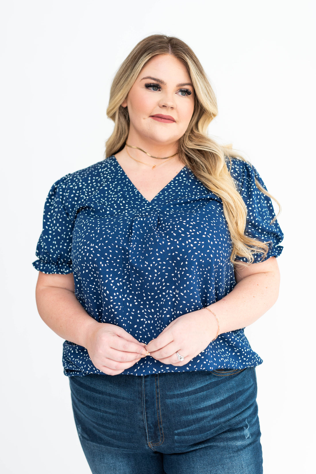 Jaylin Navy Top